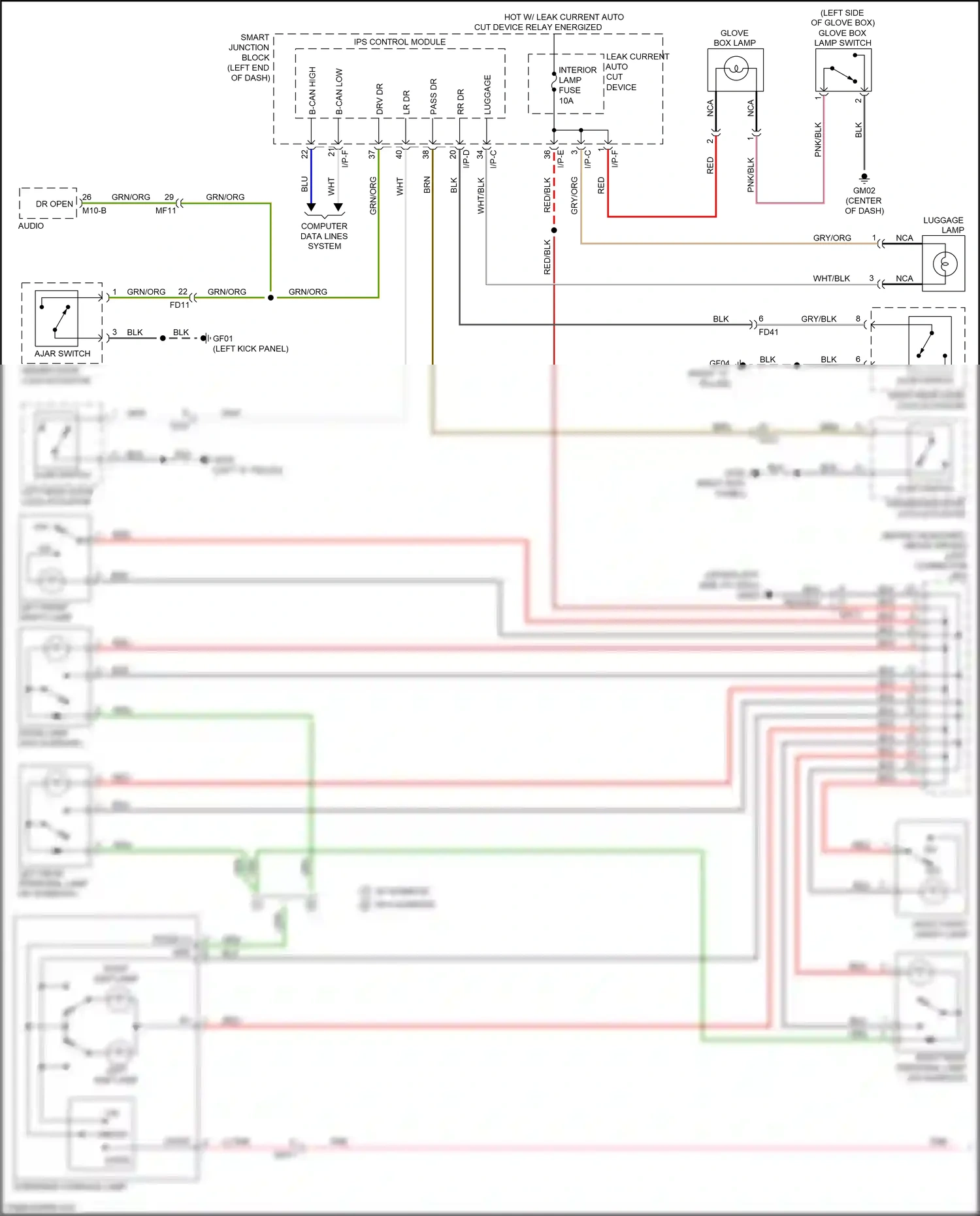 Wiring diagram ips control module for Kia Sportage IV (2015-2018) (2 of 32)