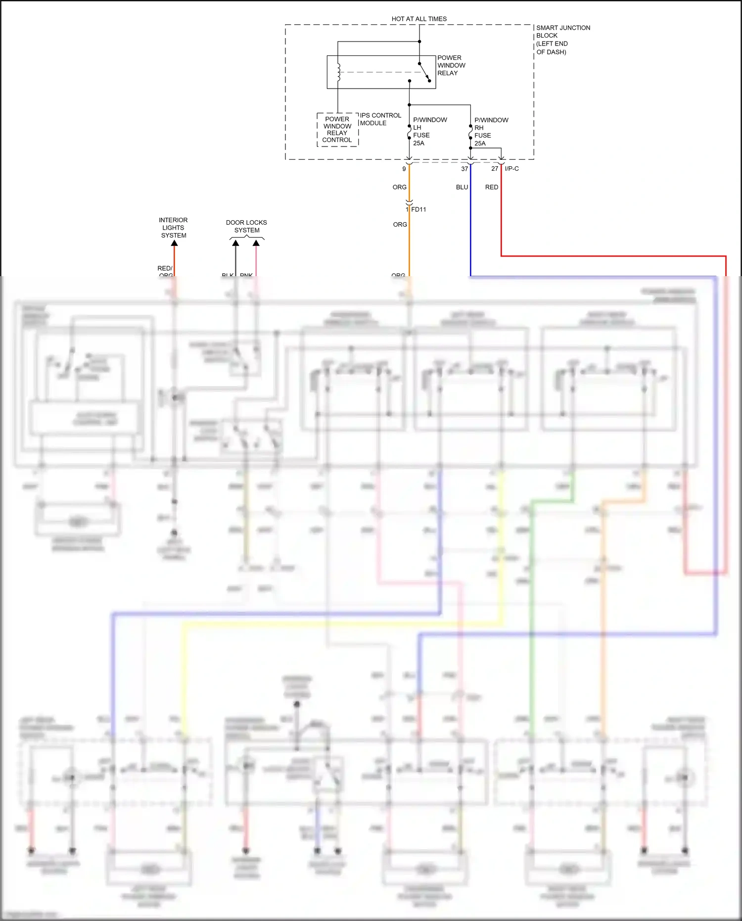 Wiring diagram ips control module for Kia Sportage IV (2015-2018) (20 of 32)