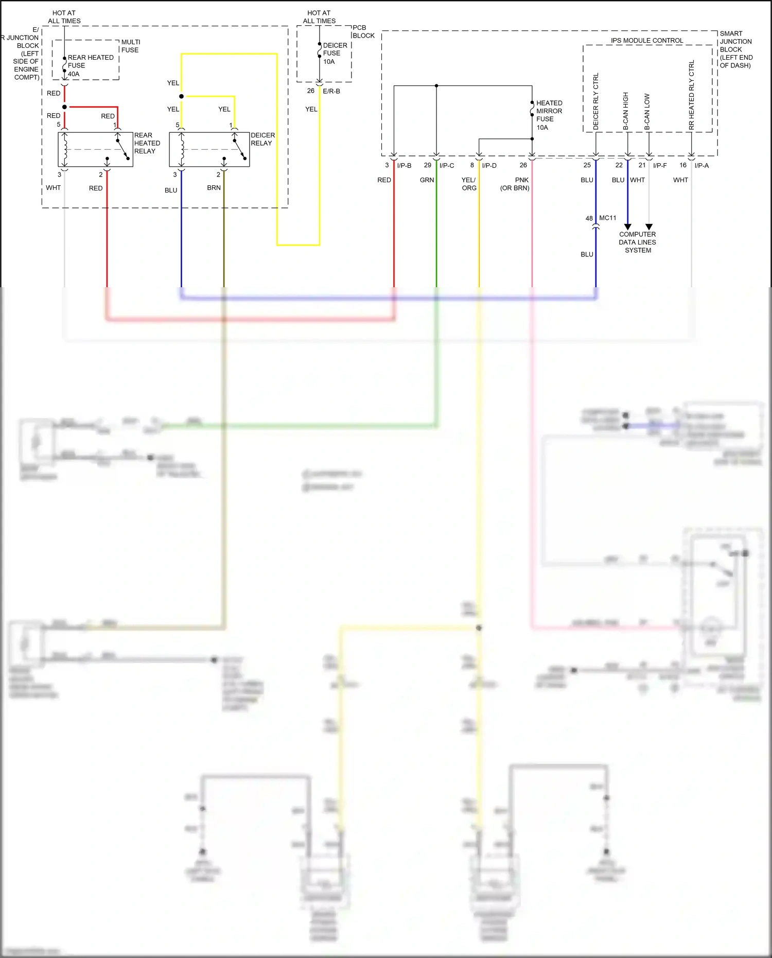 Wiring diagram ips module control for Kia Sportage IV (2015-2018) (2 of 2)