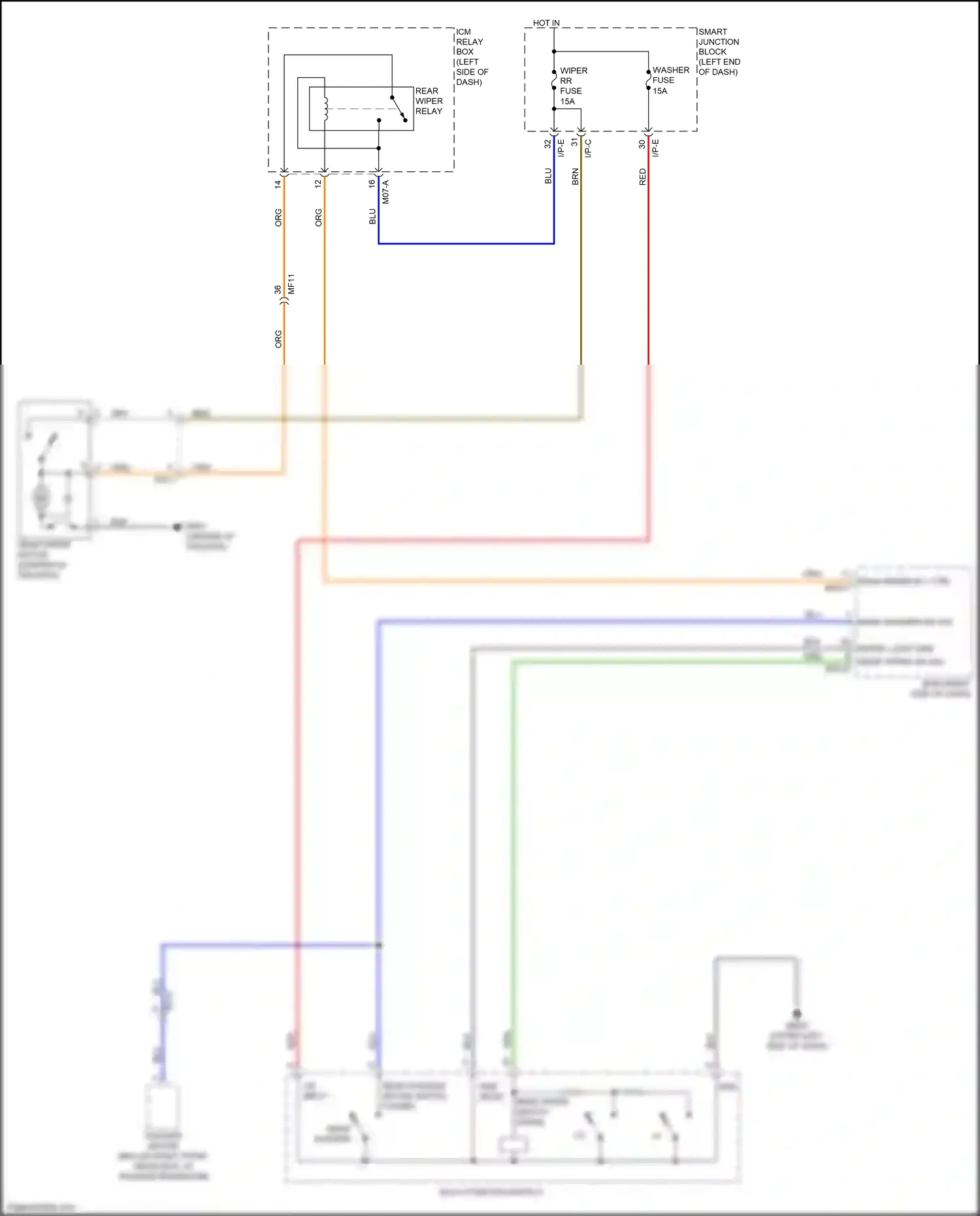 Wiring diagram on input for Kia Sportage IV (2015-2018) (7 of 8)