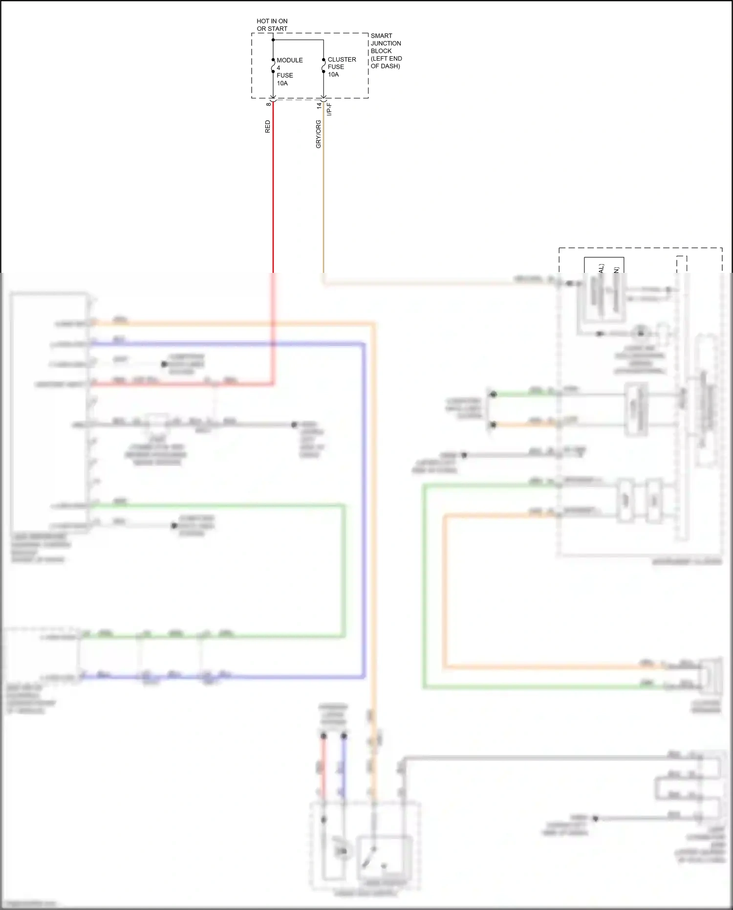 Wiring diagram on/start input for Kia Sportage IV (2015-2018) (8 of 29)