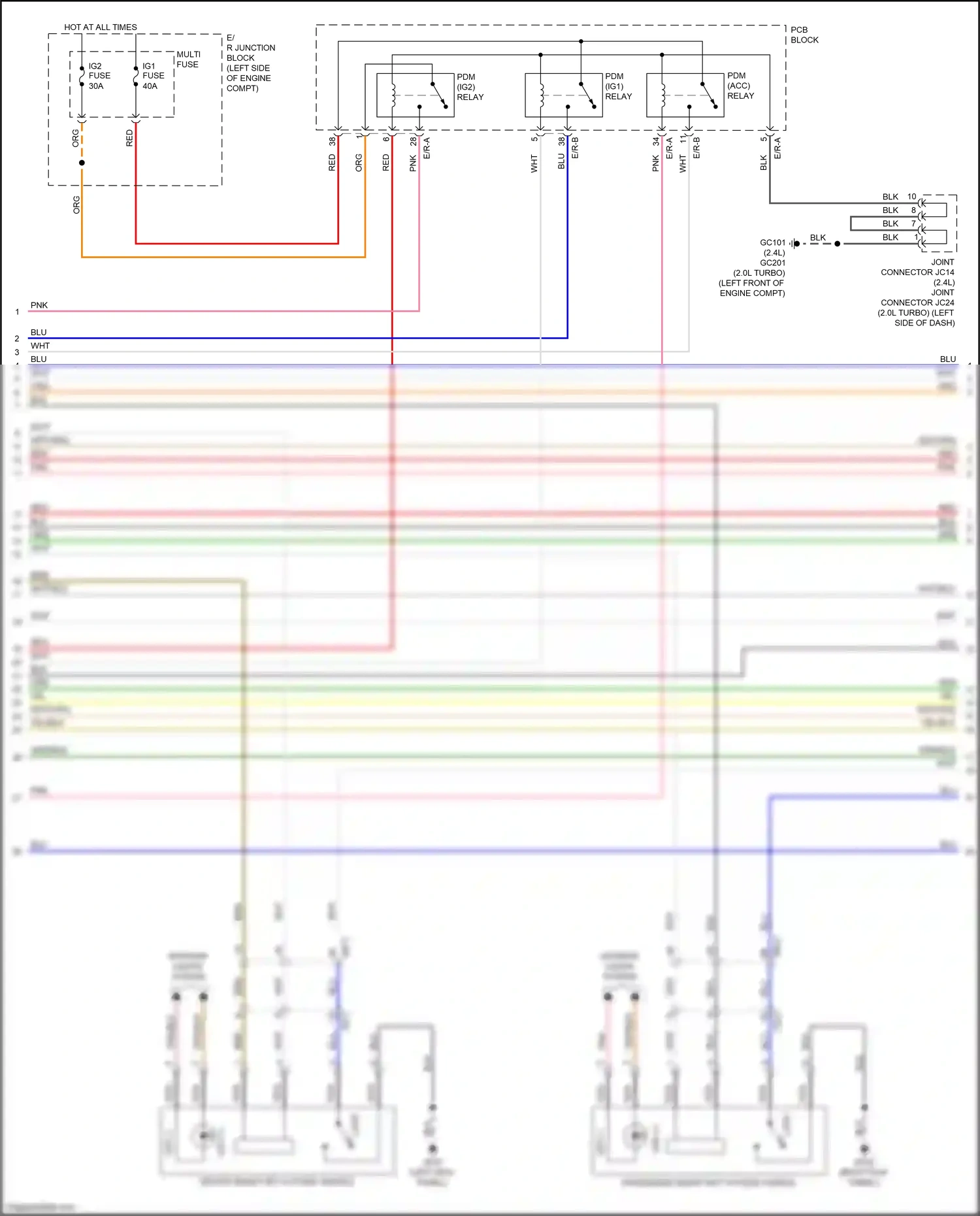 Wiring diagram pcb block for Kia Sportage IV (2015-2018) (9 of 34)