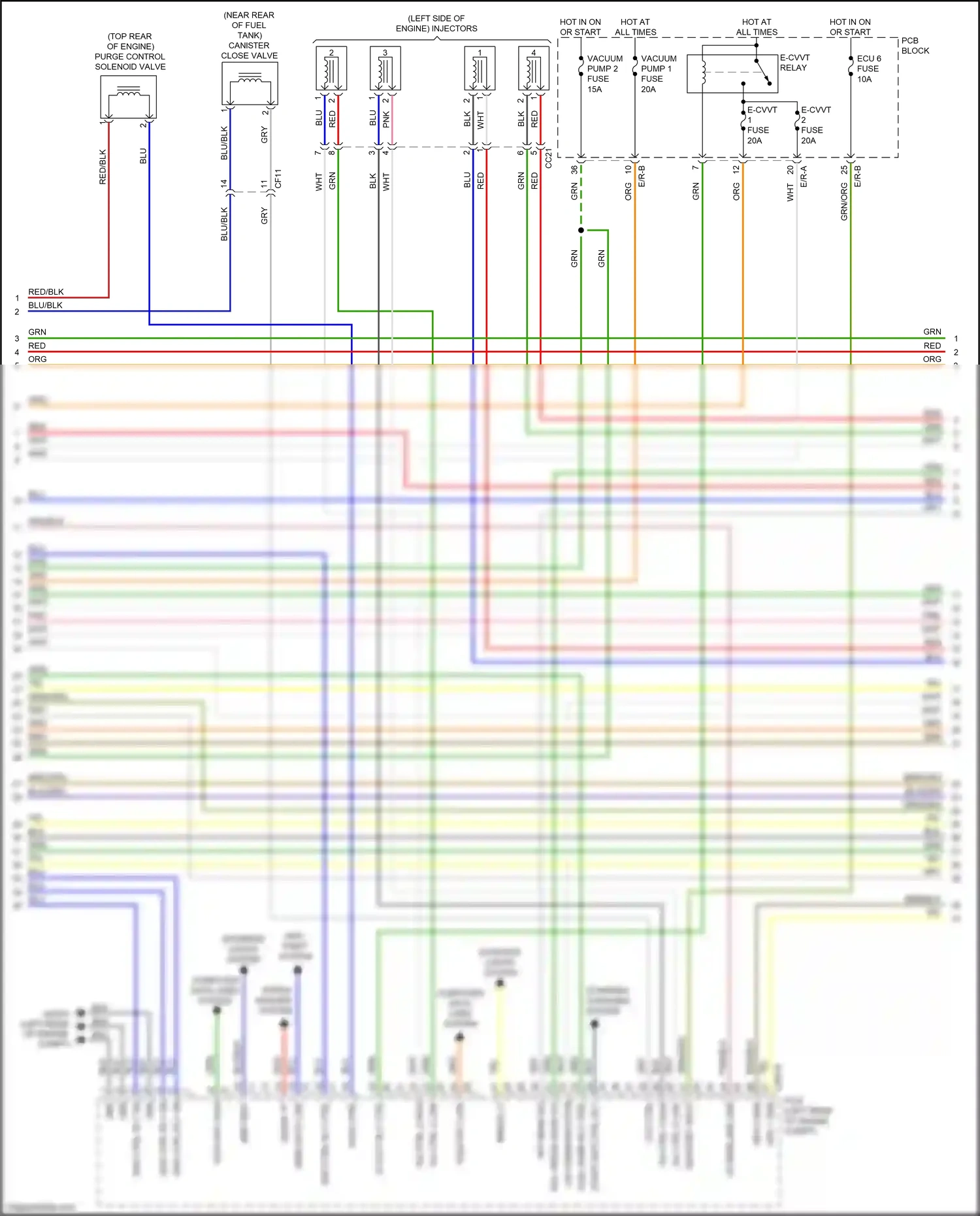 Wiring diagram pcb block for Kia Sportage IV (2015-2018) (33 of 34)