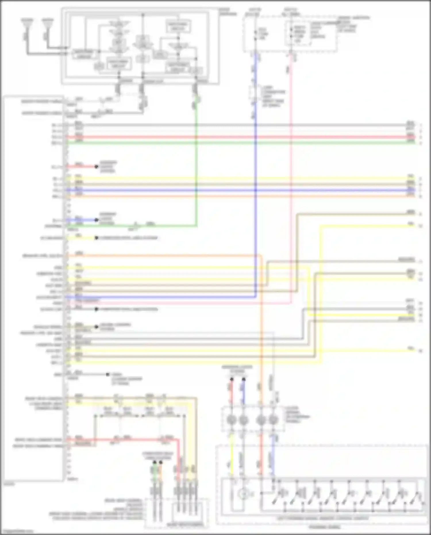 Wiring diagram rear view camera v gnd rear view camera video in for Kia Sportage IV (2015-2018) (1 of 2)