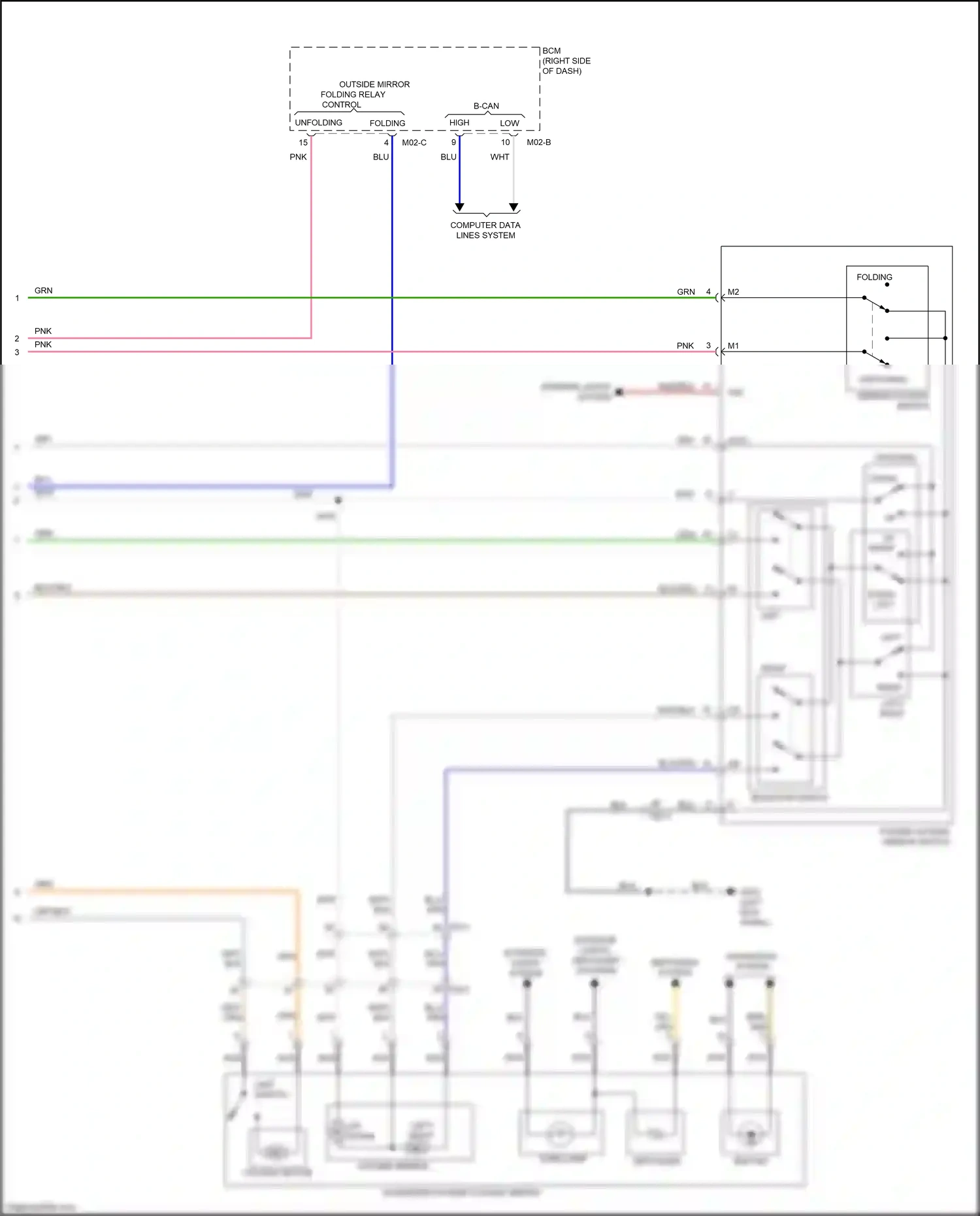 Wiring diagram selector switch for Kia Sportage IV (2015-2018) (1 of 1)