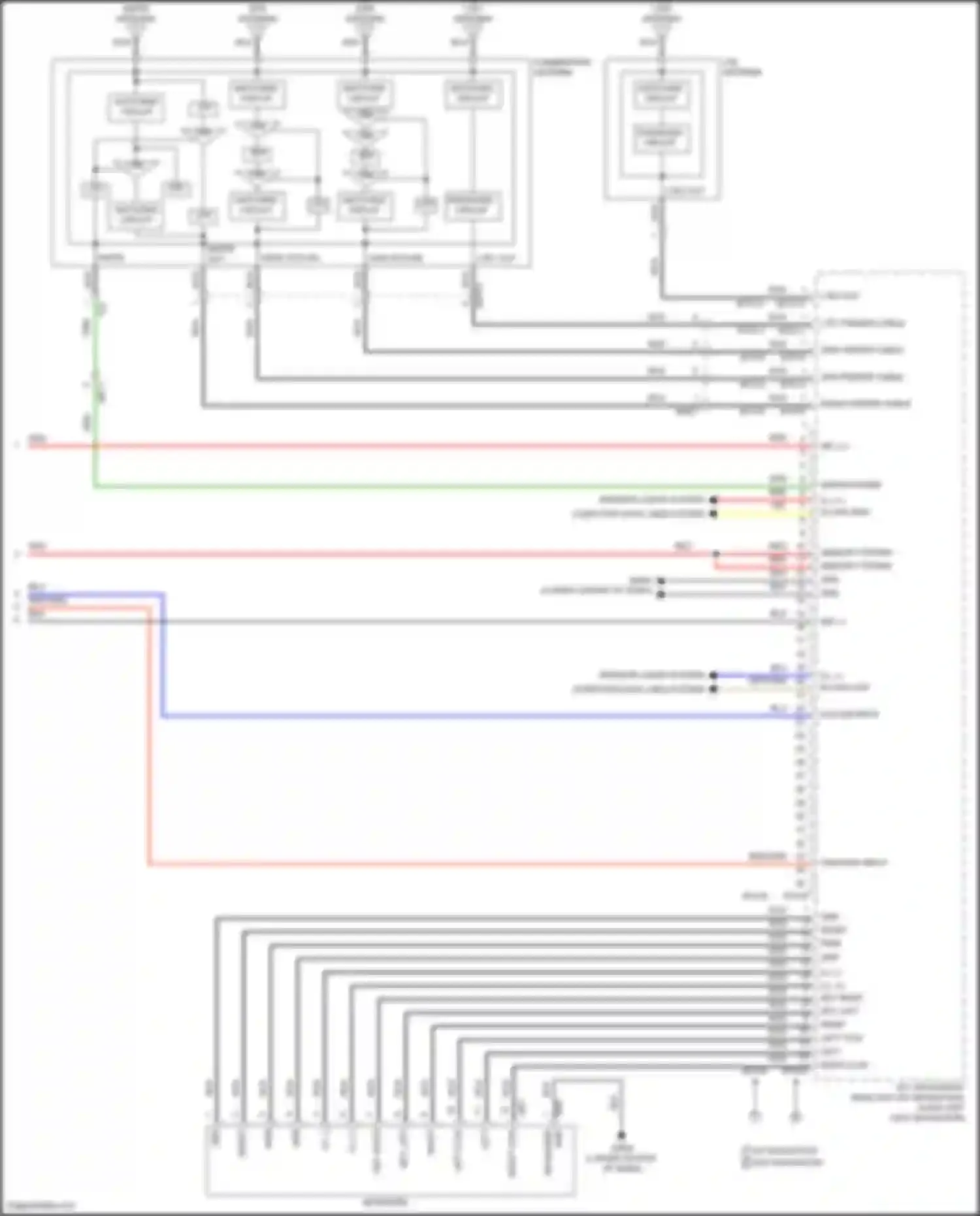 Sportage Kia V (2021-2024): Navigation circuit, w/o amplifier (3 of 3)