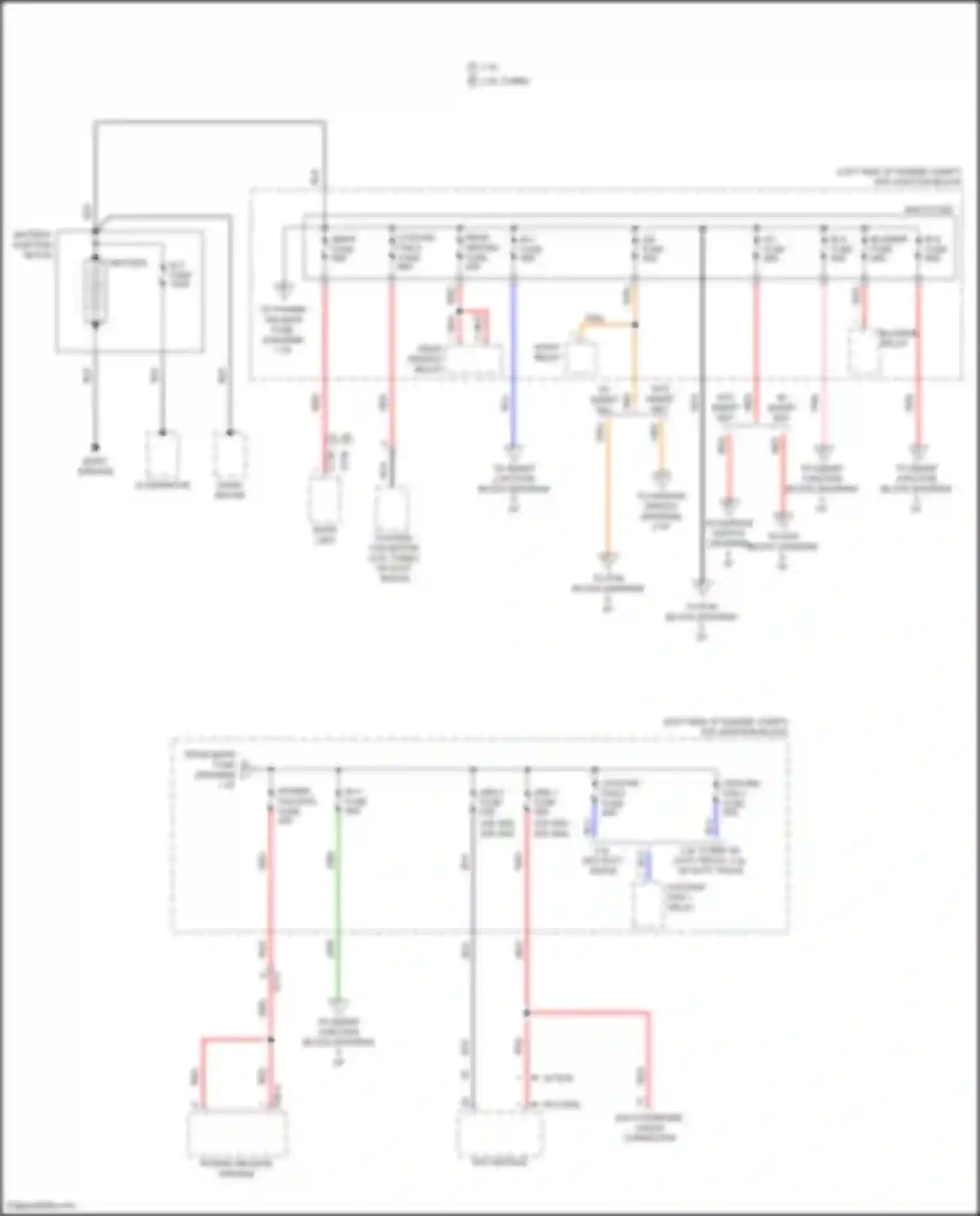 Sportage Kia V (2021-2024): Power distribution circuit (1 of 9)