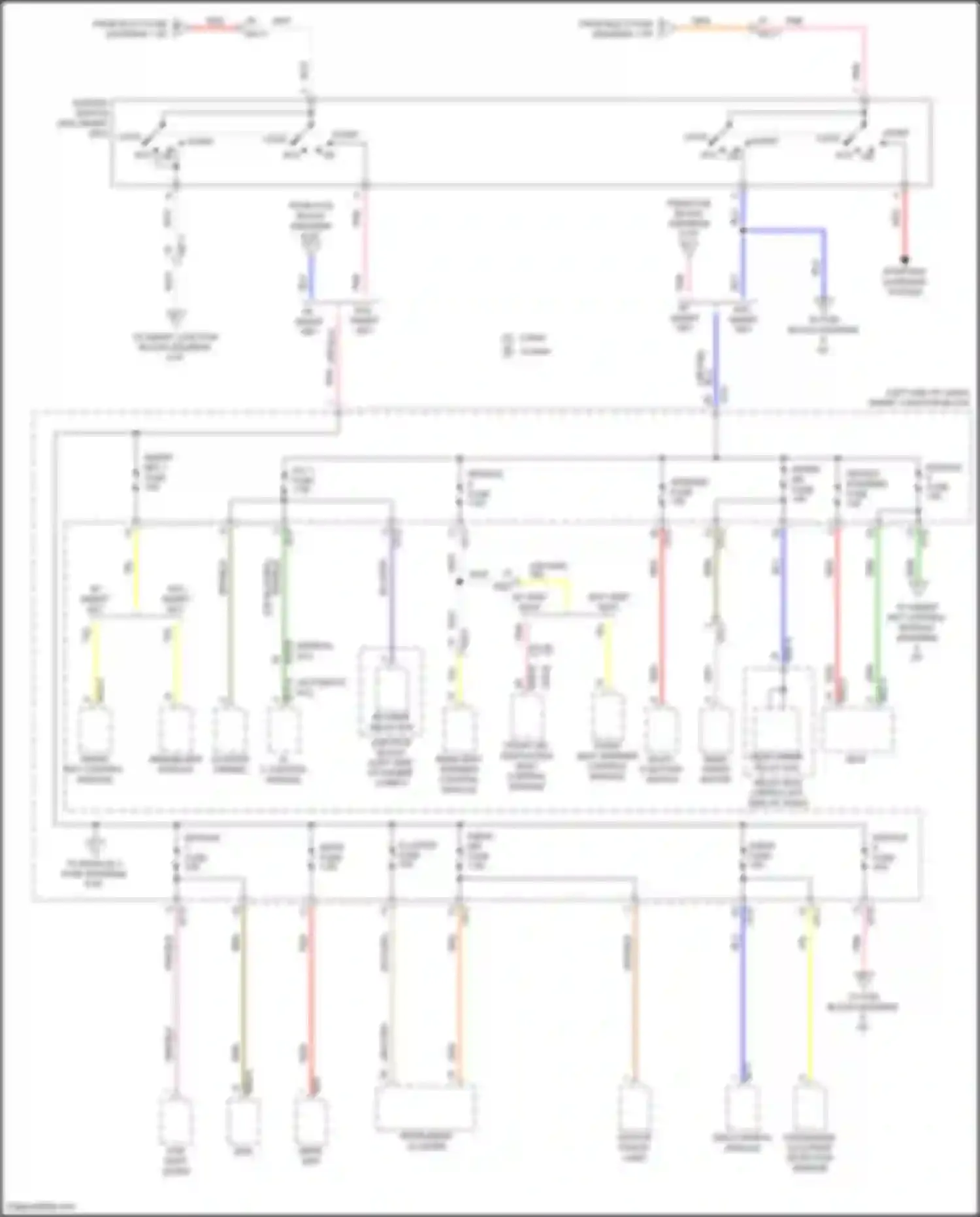 Sportage Kia V (2021-2024): Power distribution circuit (2 of 9)
