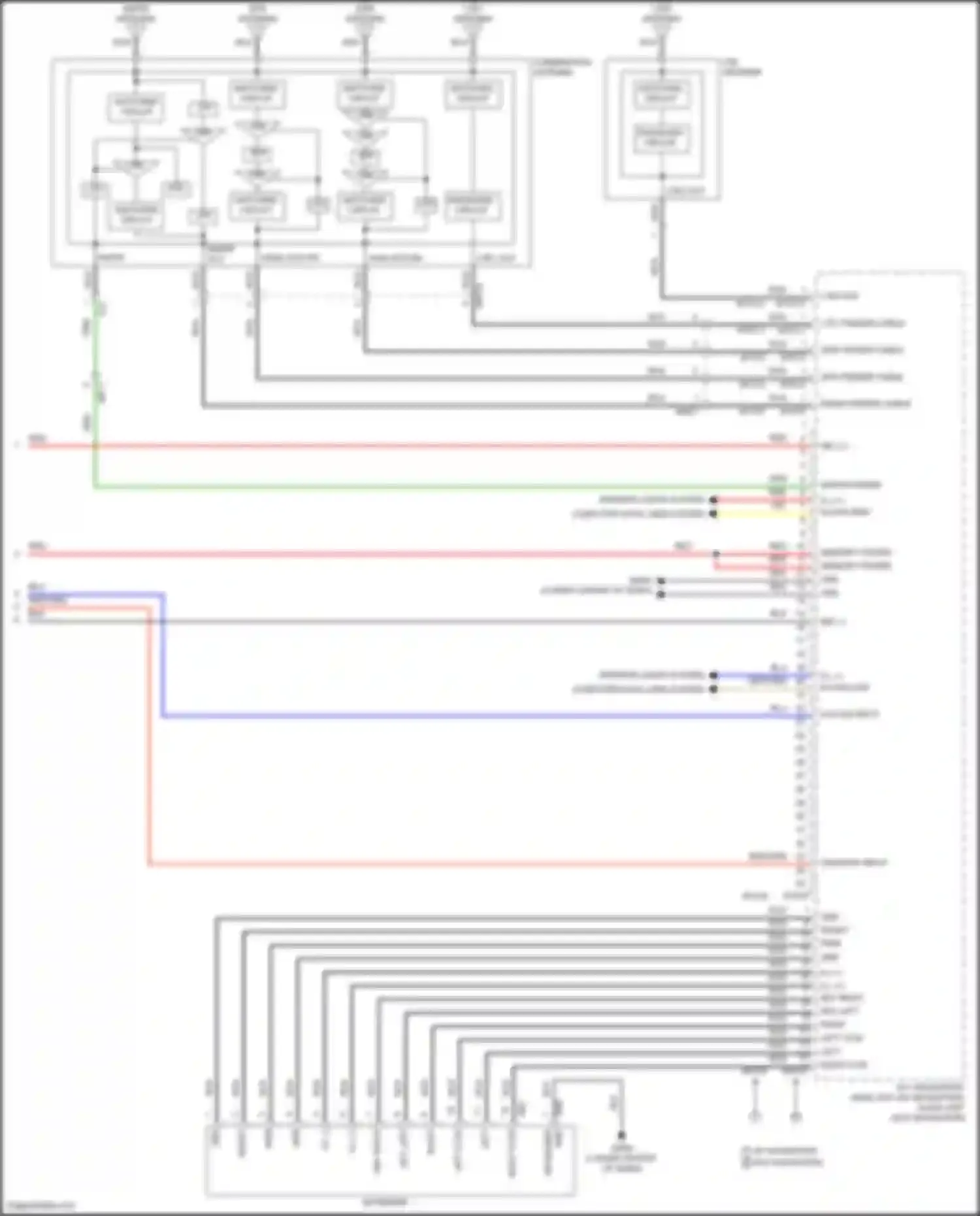 Sportage Kia V (2021-2024): Radio circuit, w/o amplifier (3 of 3)