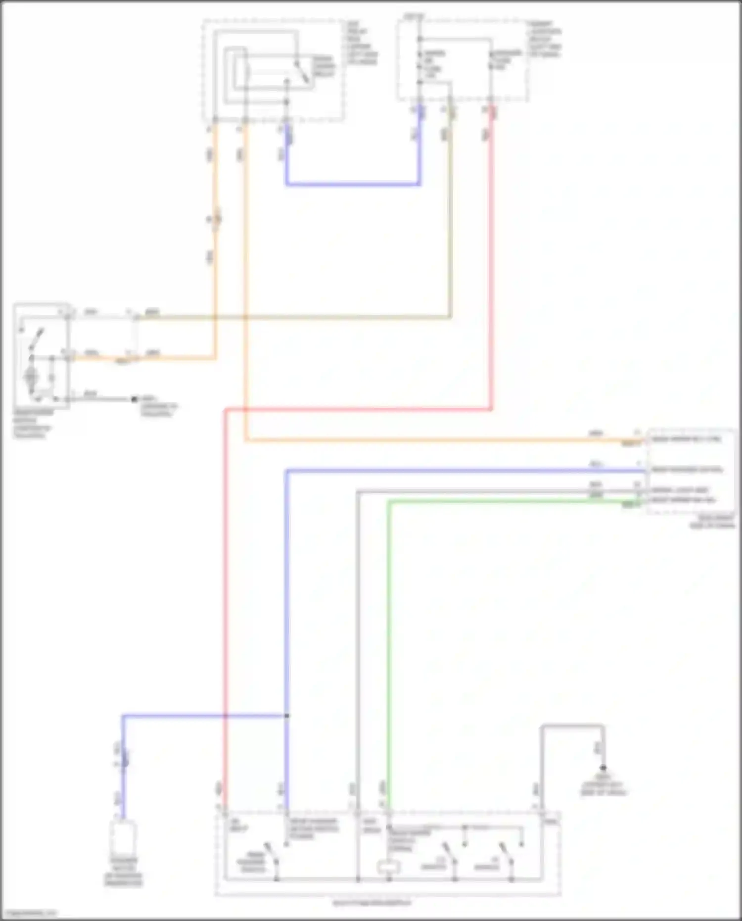 Sportage Kia V (2021-2024): Rear wiper/washer circuit