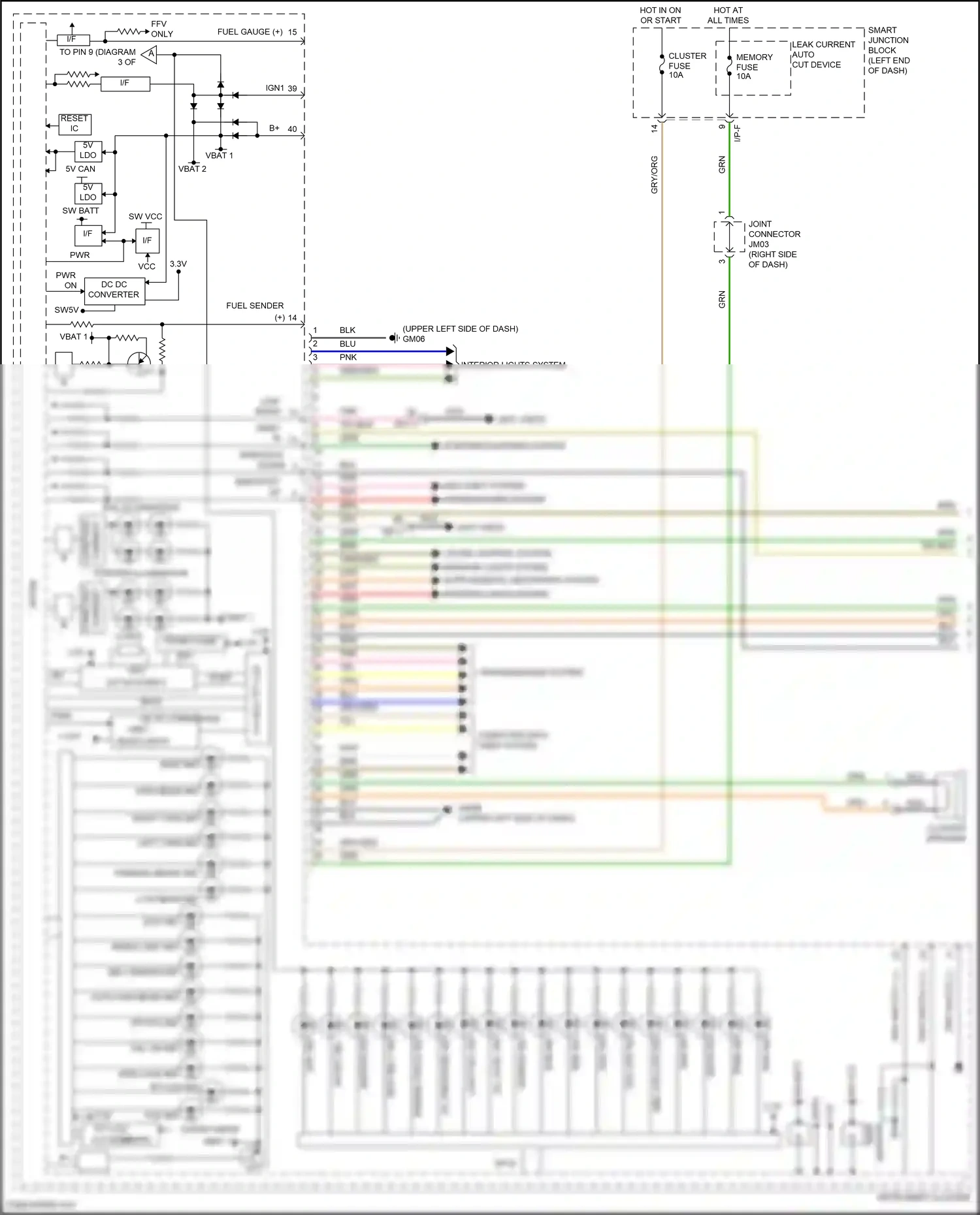 Wiring diagram engine check ind for Kia Sportage V (2021-2024) (2 of 4)