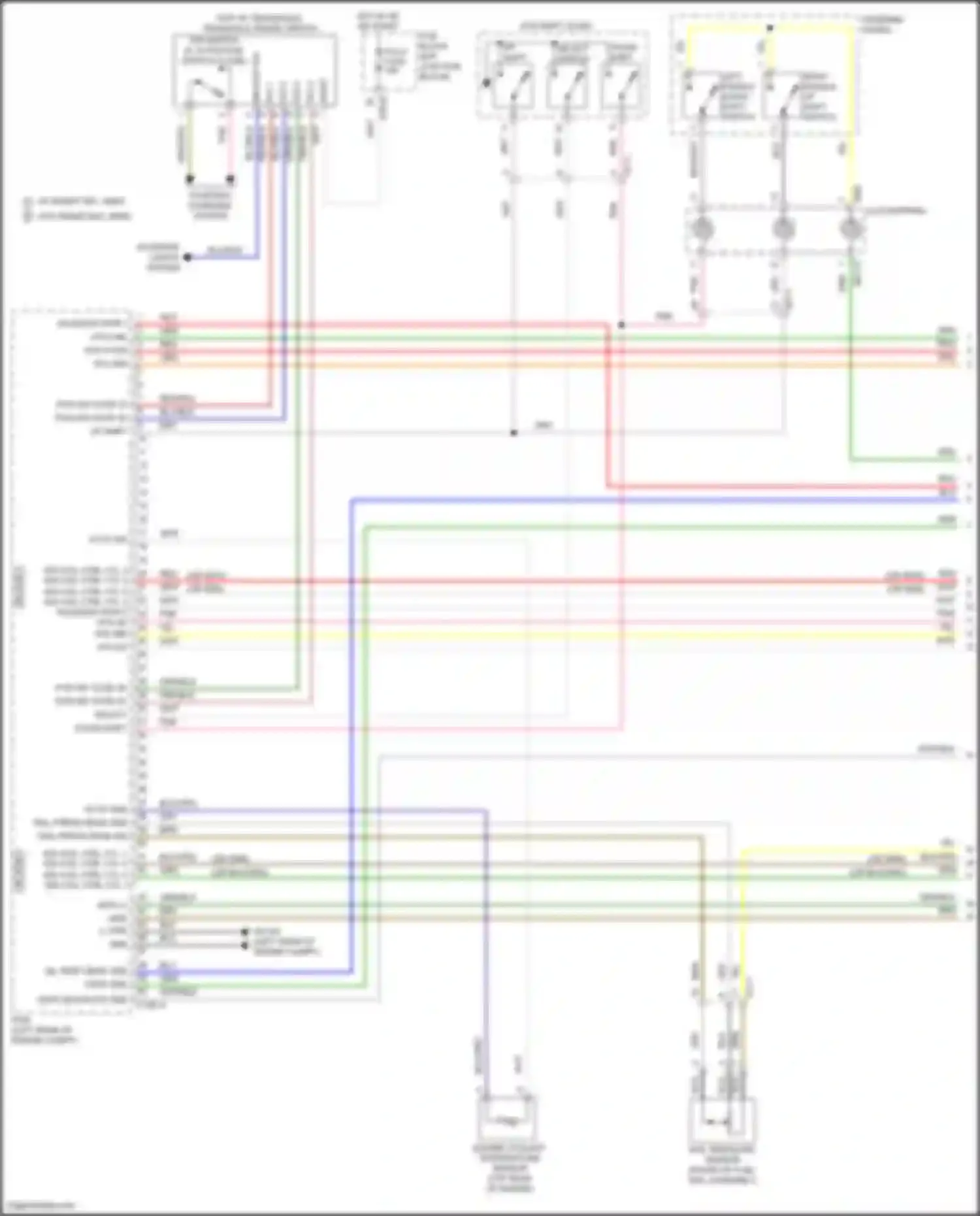 Wiring diagram engine coolant temperature sensor for Kia Sportage V (2021-2024) (5 of 5)