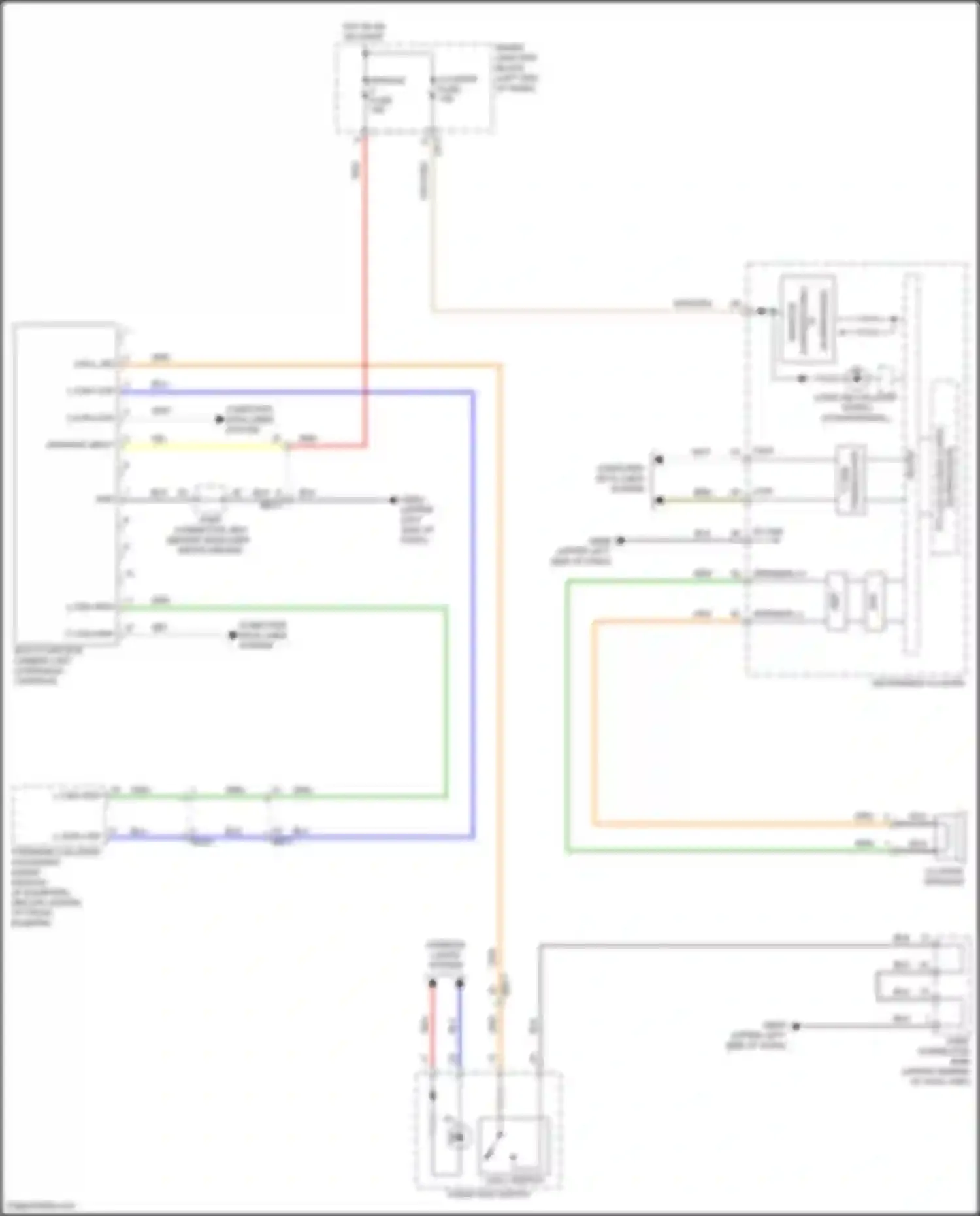 Wiring diagram forward collision avoidance assist module for Kia Sportage V (2021-2024) (5 of 7)