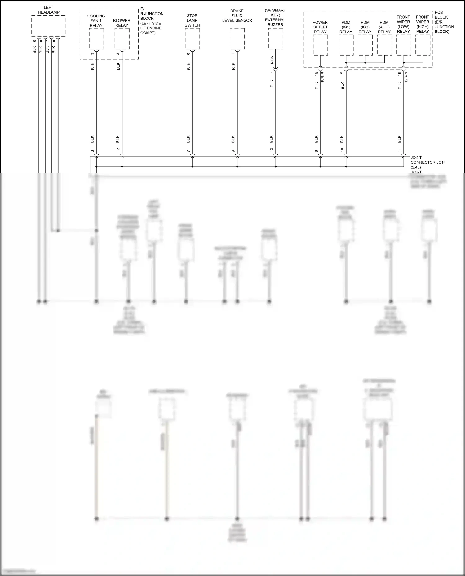 Wiring diagram front deicer for Kia Sportage V (2021-2024) (3 of 3)