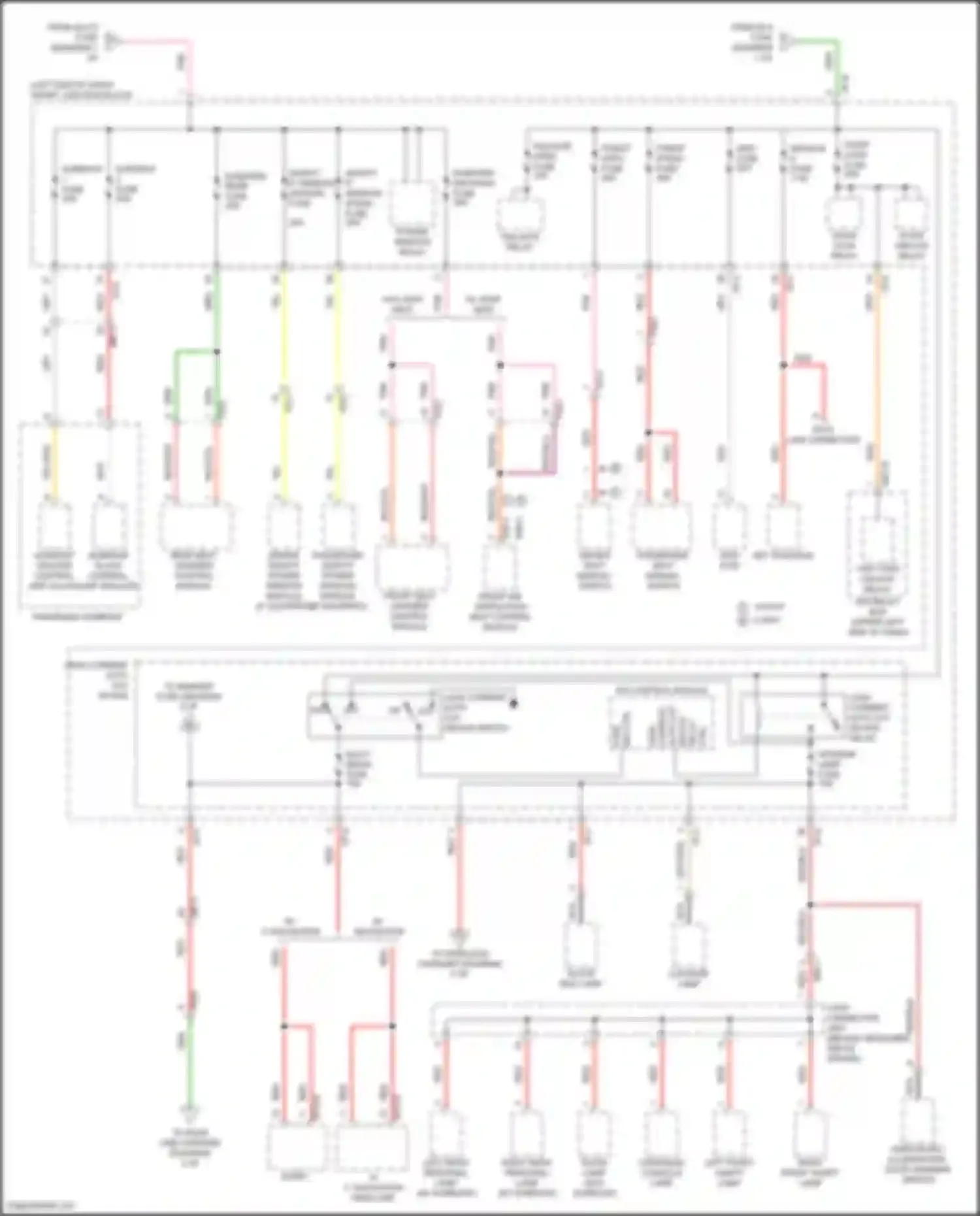 Wiring diagram ignition key illumination, door warning switch for Kia Sportage V (2021-2024) (5 of 6)