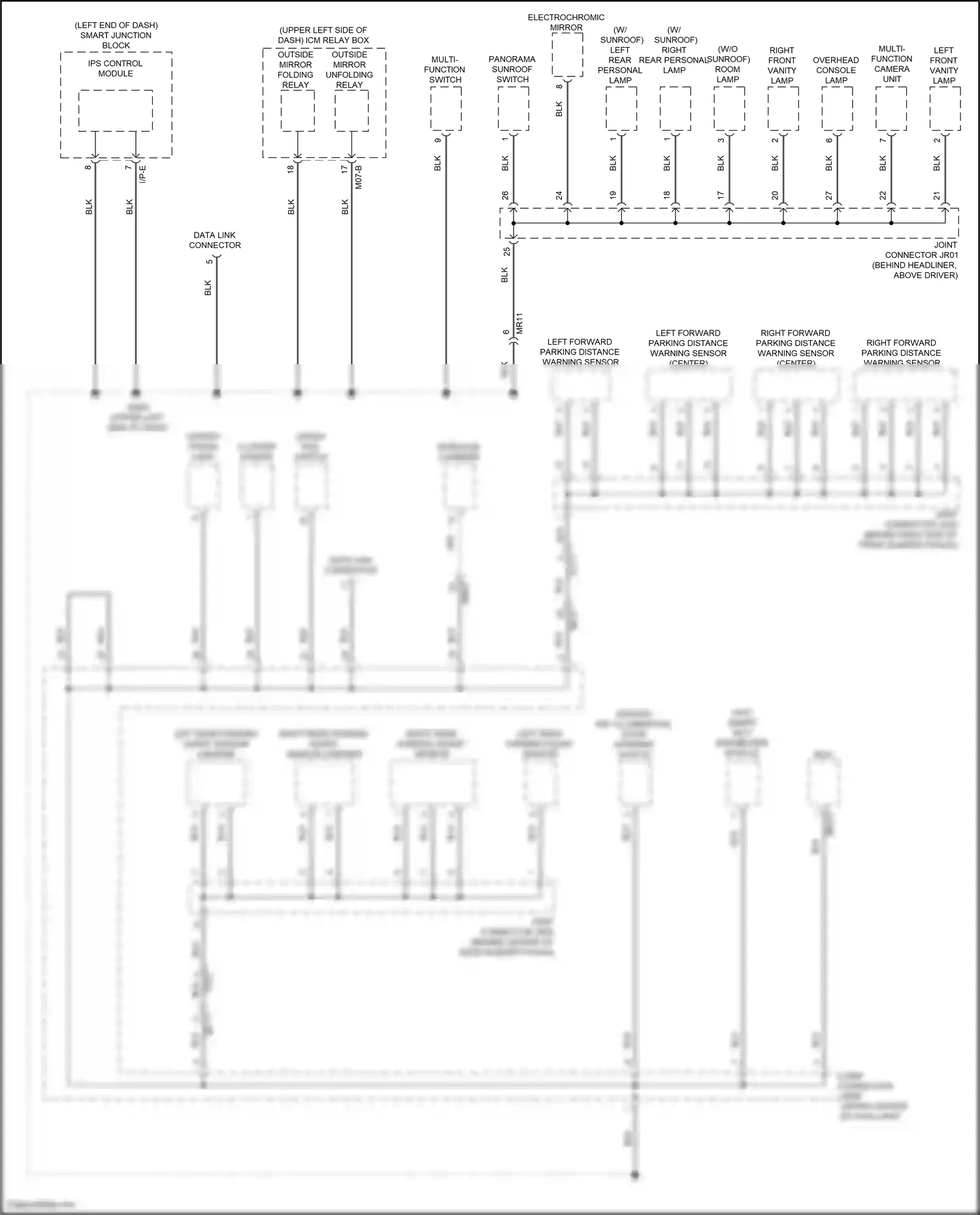 Wiring diagram immobilizer module for Kia Sportage V (2021-2024) (2 of 4)
