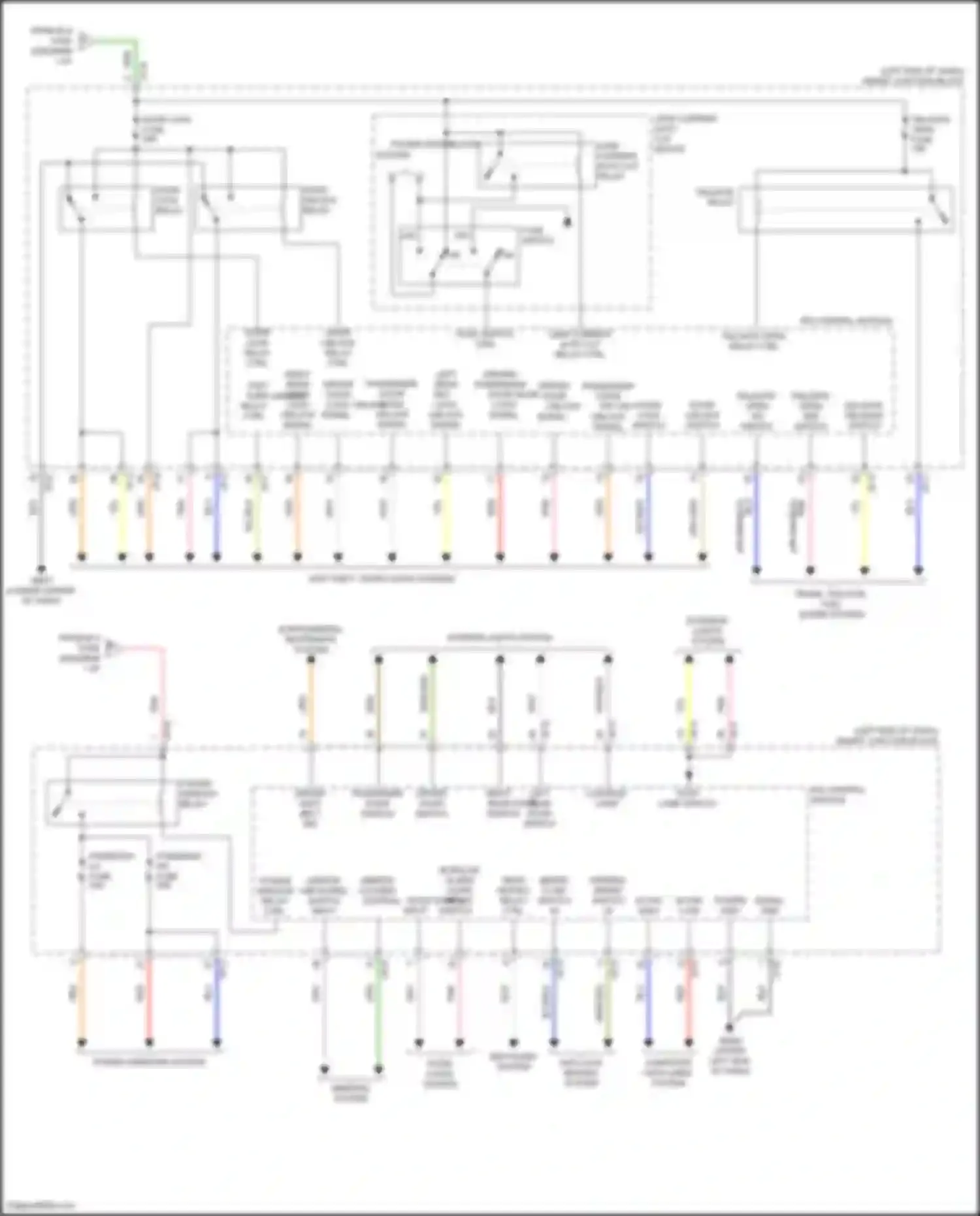 Wiring diagram mirror unfolding switch input for Kia Sportage V (2021-2024) (1 of 1)