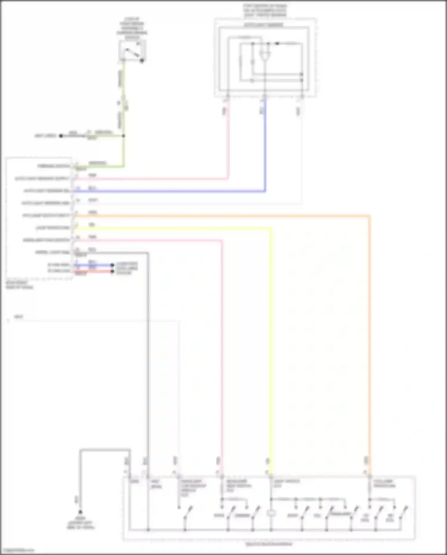Wiring diagram multi- function switch for Kia Sportage V (2021-2024) (5 of 8)