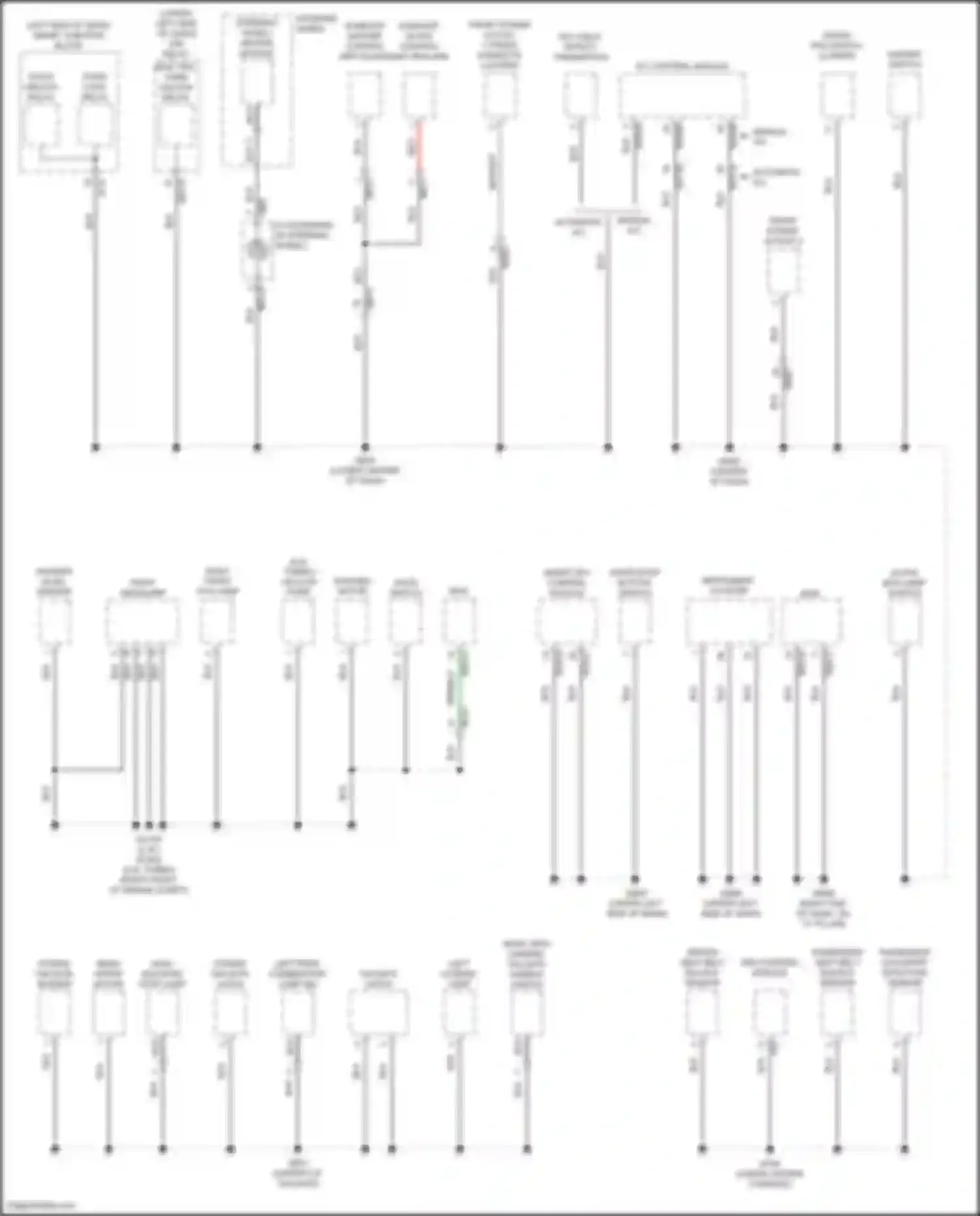 Wiring diagram rear view camera, tailgate handle switch for Kia Sportage V (2021-2024) (2 of 8)