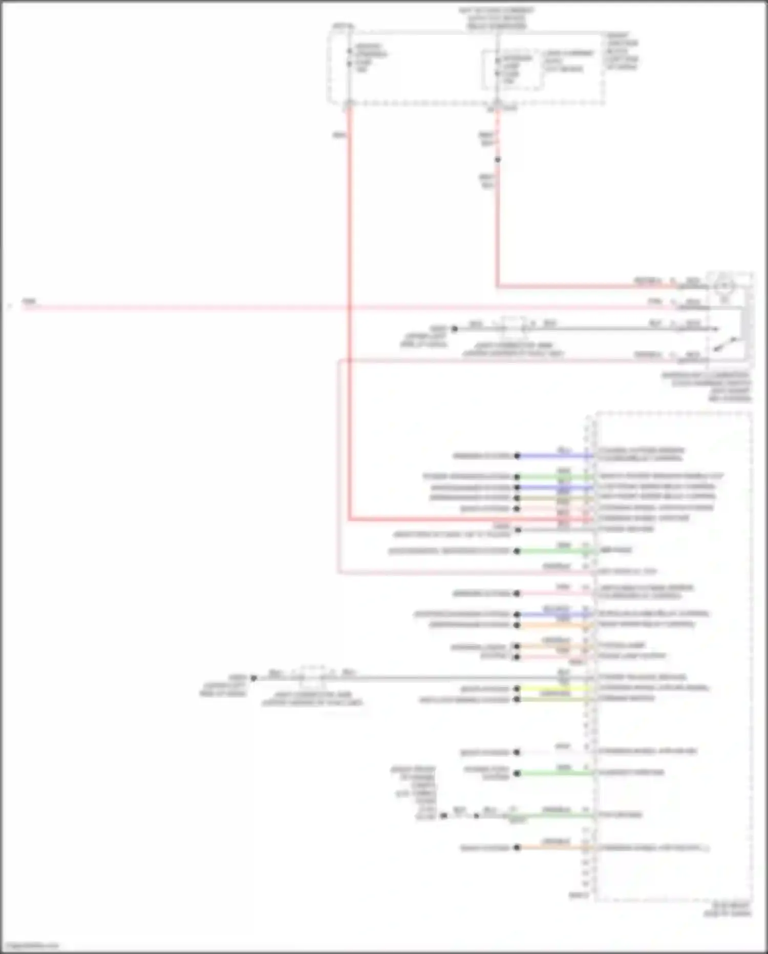 Wiring diagram unfolding outside mirror folding/relay control for Kia Sportage V (2021-2024) (1 of 1)