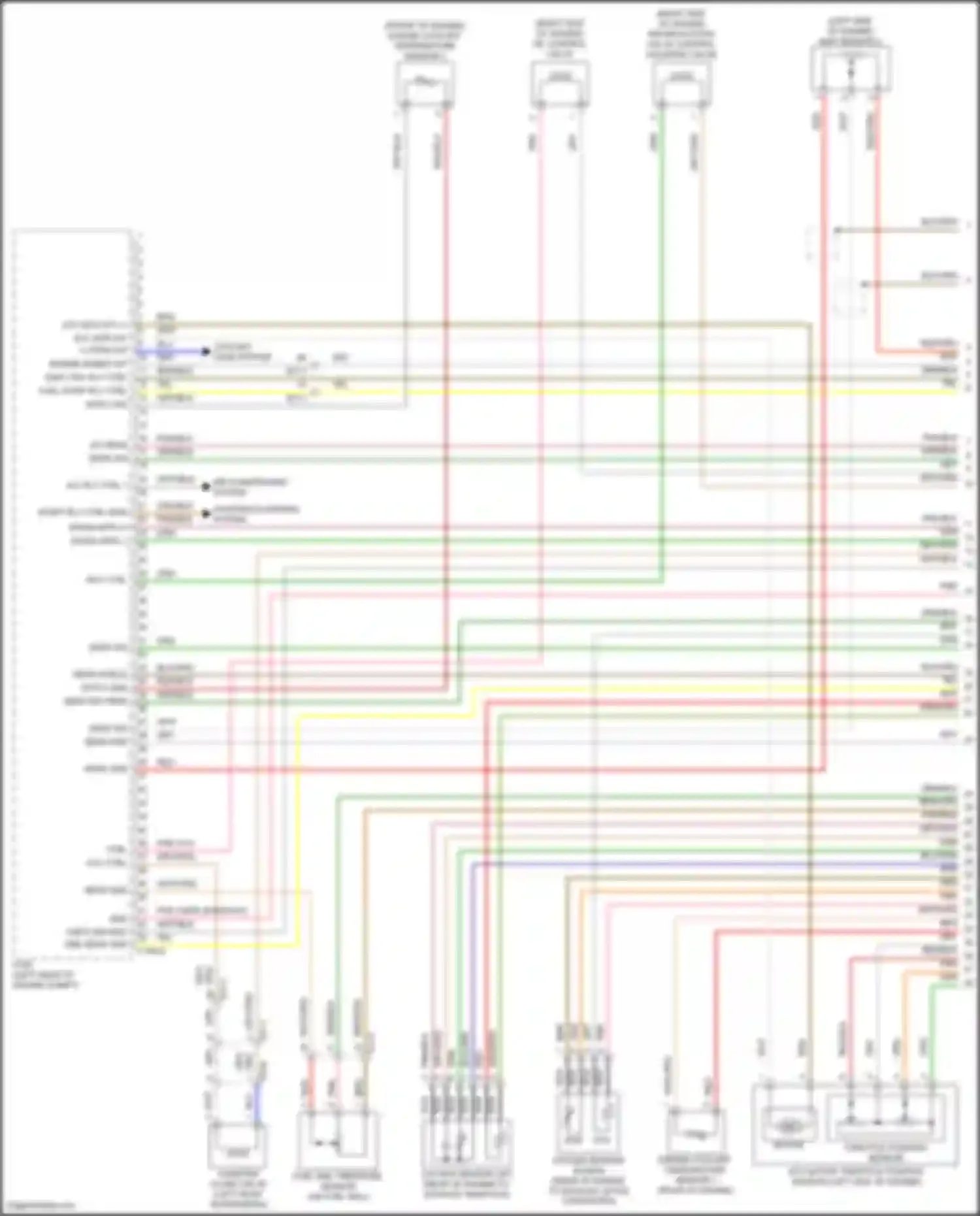 Stinger Kia I facelift (2020-2024): Wiring diagram engine performance 2.5l turbo (1 of 6)