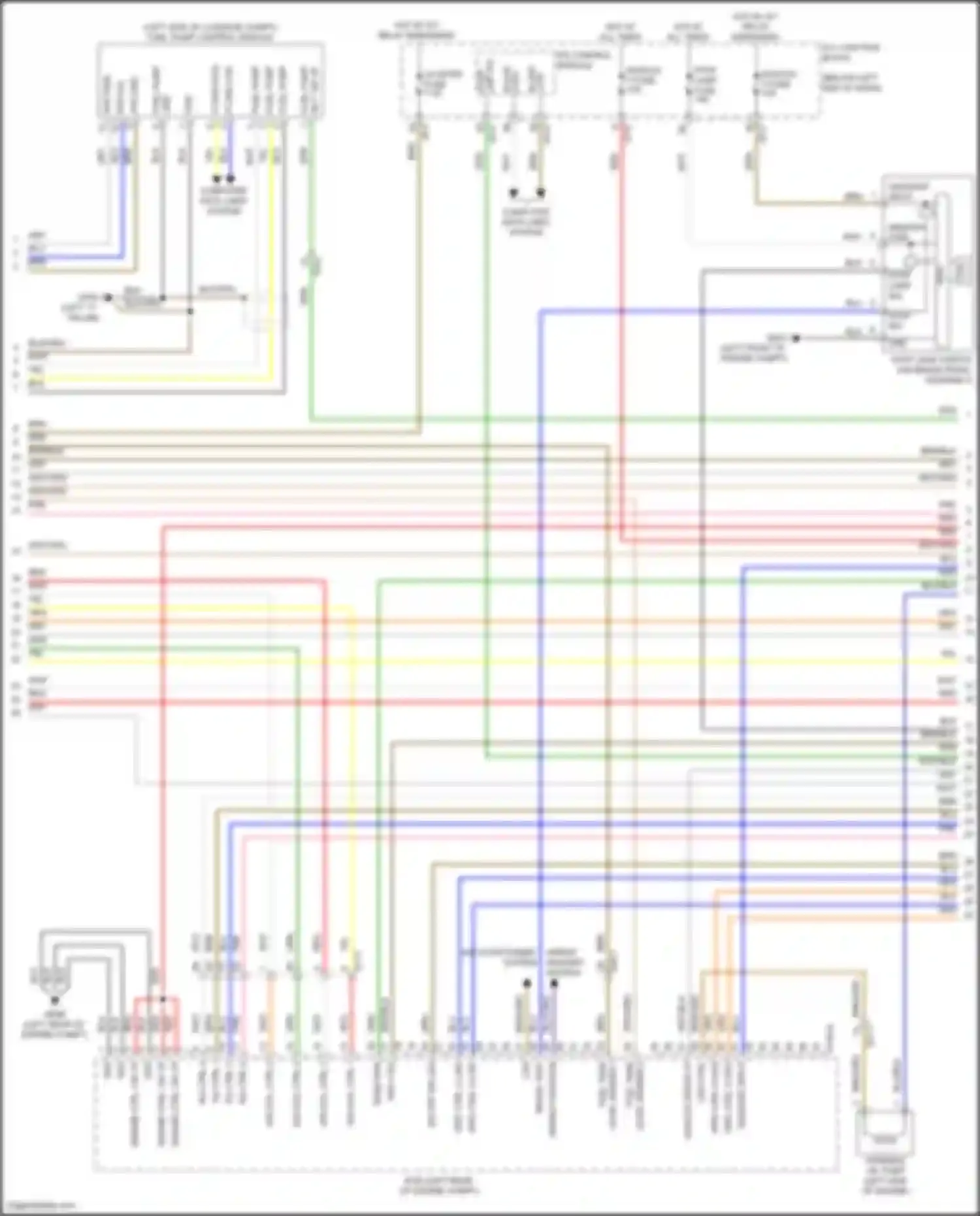 Stinger Kia I facelift (2020-2024): Wiring diagram engine performance 2.5l turbo (4 of 6)