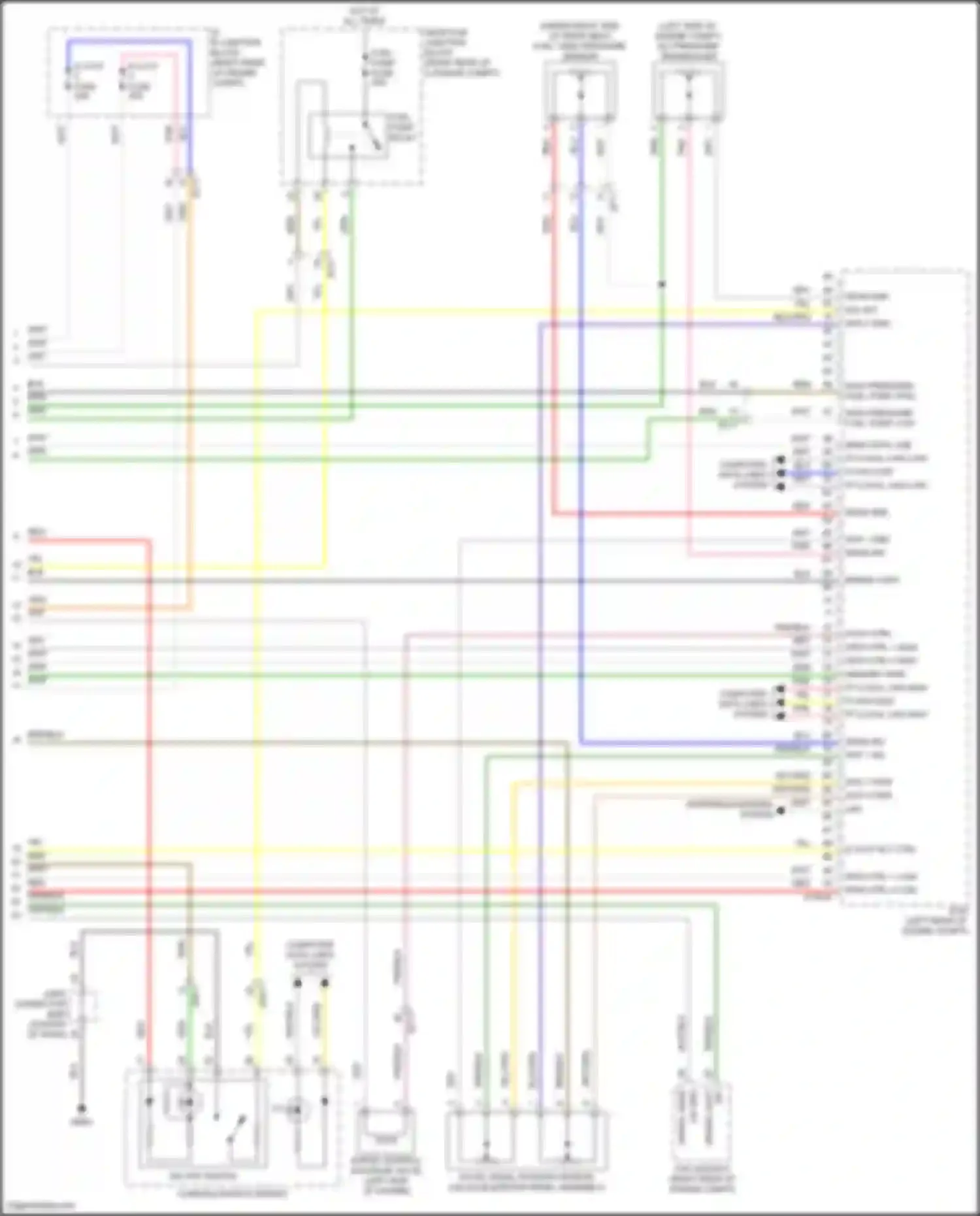 Stinger Kia I facelift (2020-2024): Wiring diagram engine performance 2.5l turbo (6 of 6)