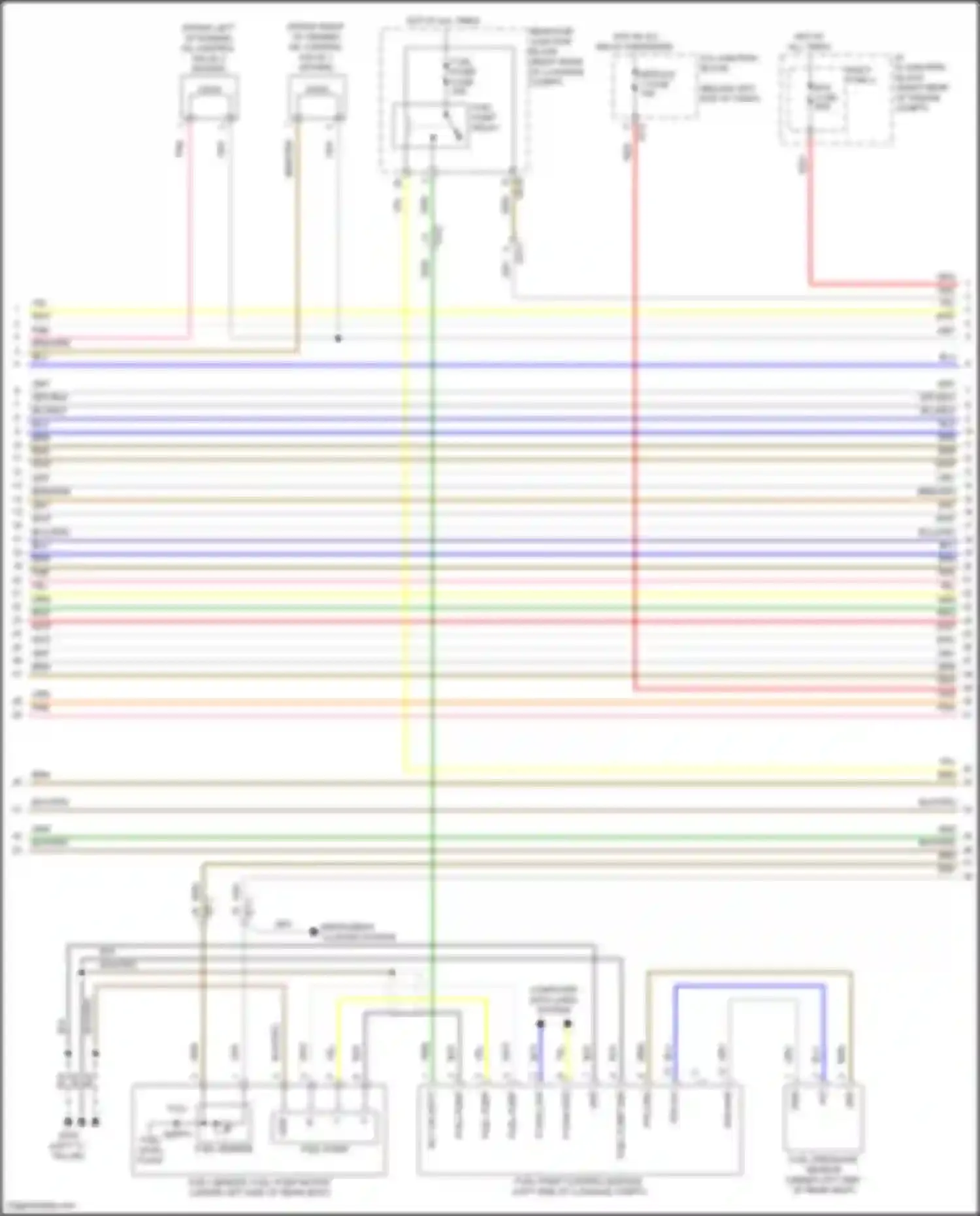 Stinger Kia I facelift (2020-2024): Wiring diagram engine performance 3.3l turbo (5 of 9)