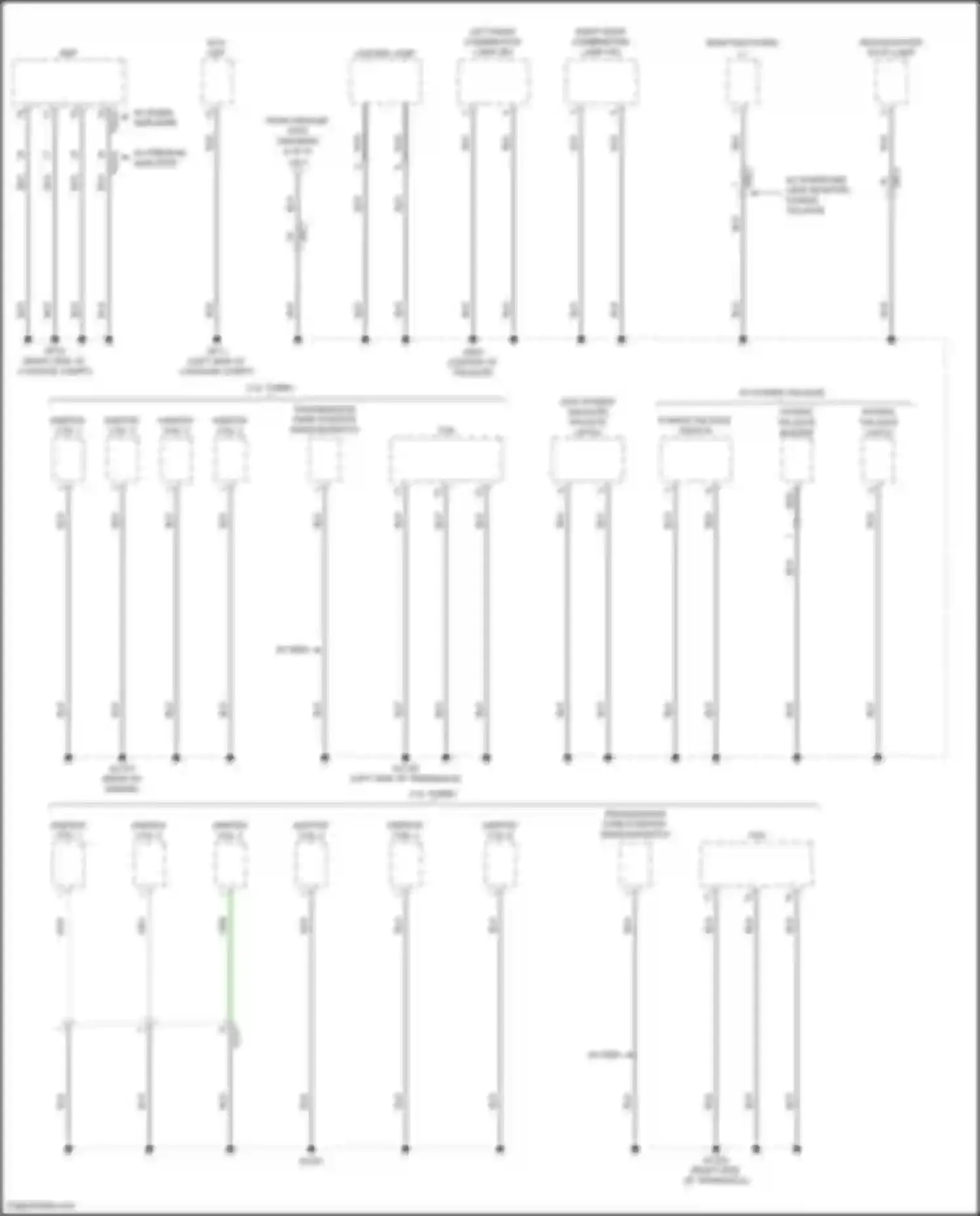 Stinger Kia I facelift (2020-2024): Ground distribution circuit (6 of 6)