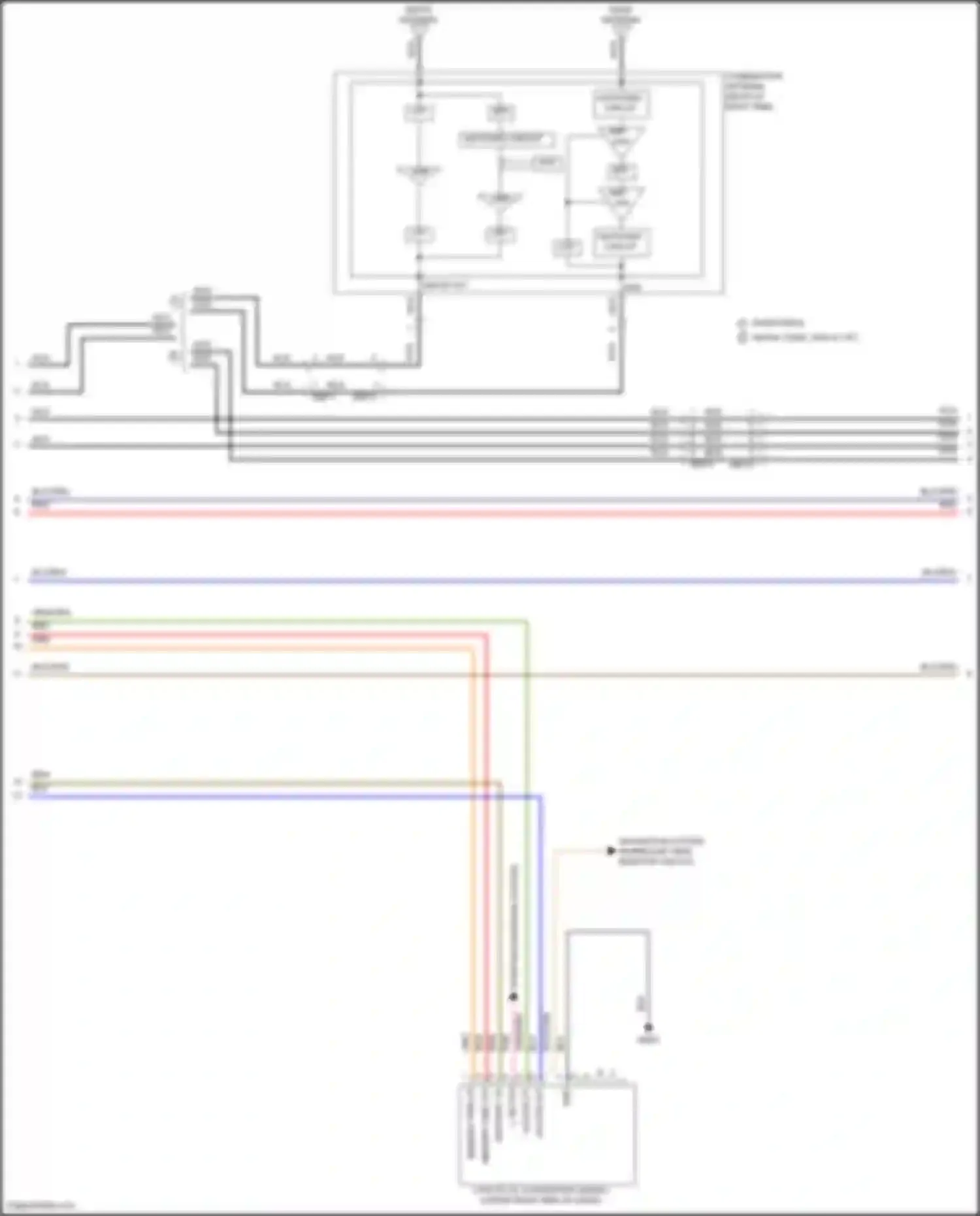 Stinger Kia I facelift (2020-2024): Navigation circuit, w/ mobis amplifier (2 of 5)