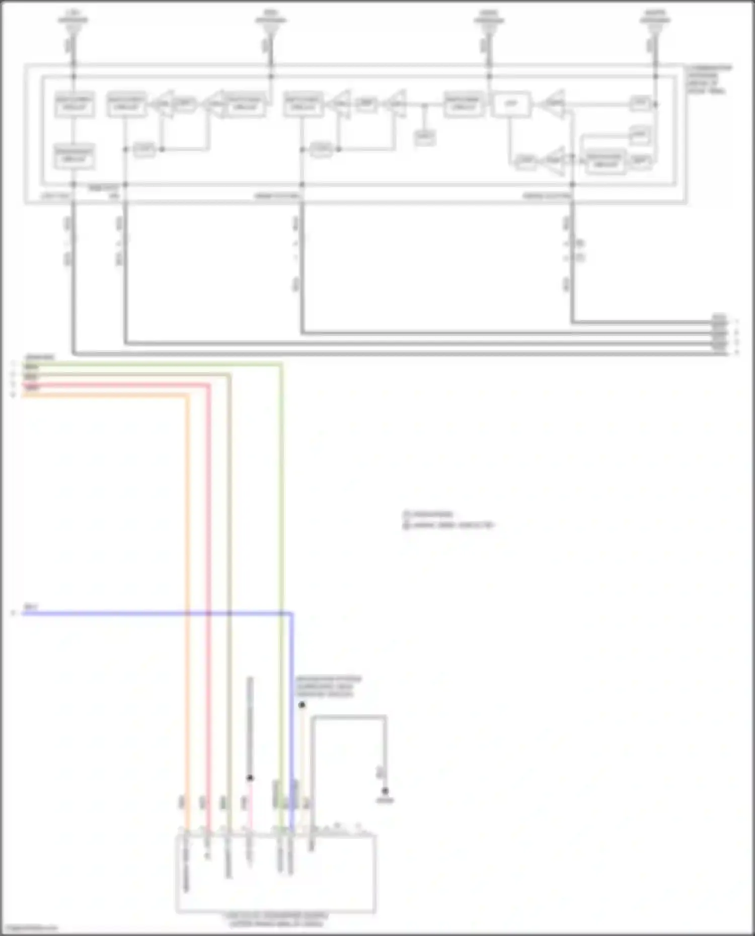 Stinger Kia I facelift (2020-2024): Navigation circuit, w/o amplifier (2 of 4)