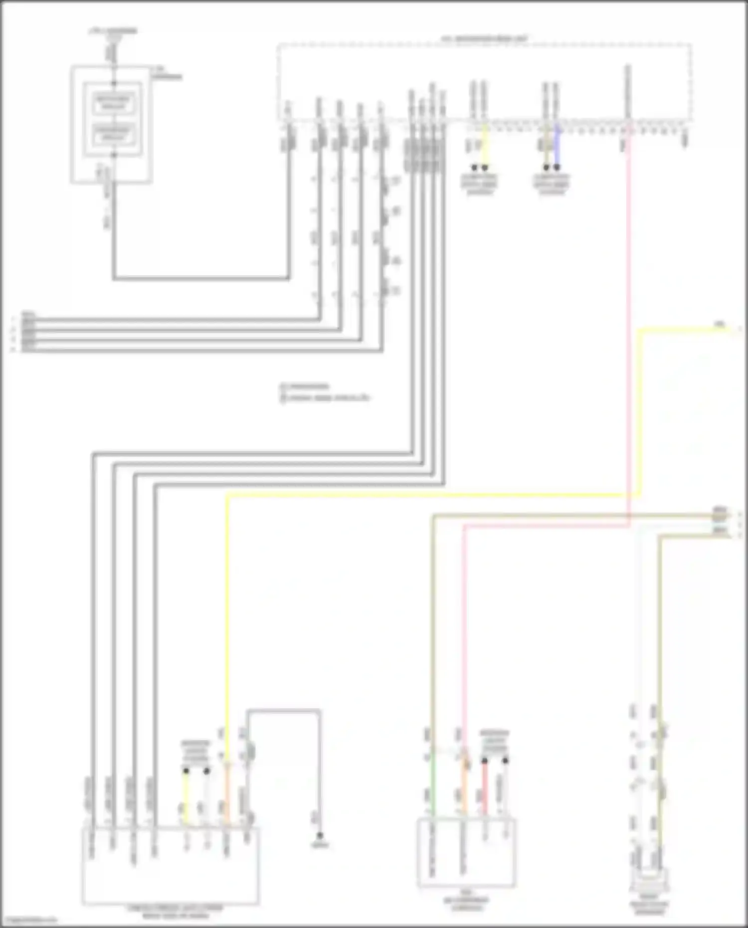 Stinger Kia I facelift (2020-2024): Navigation circuit, w/o amplifier (3 of 4)