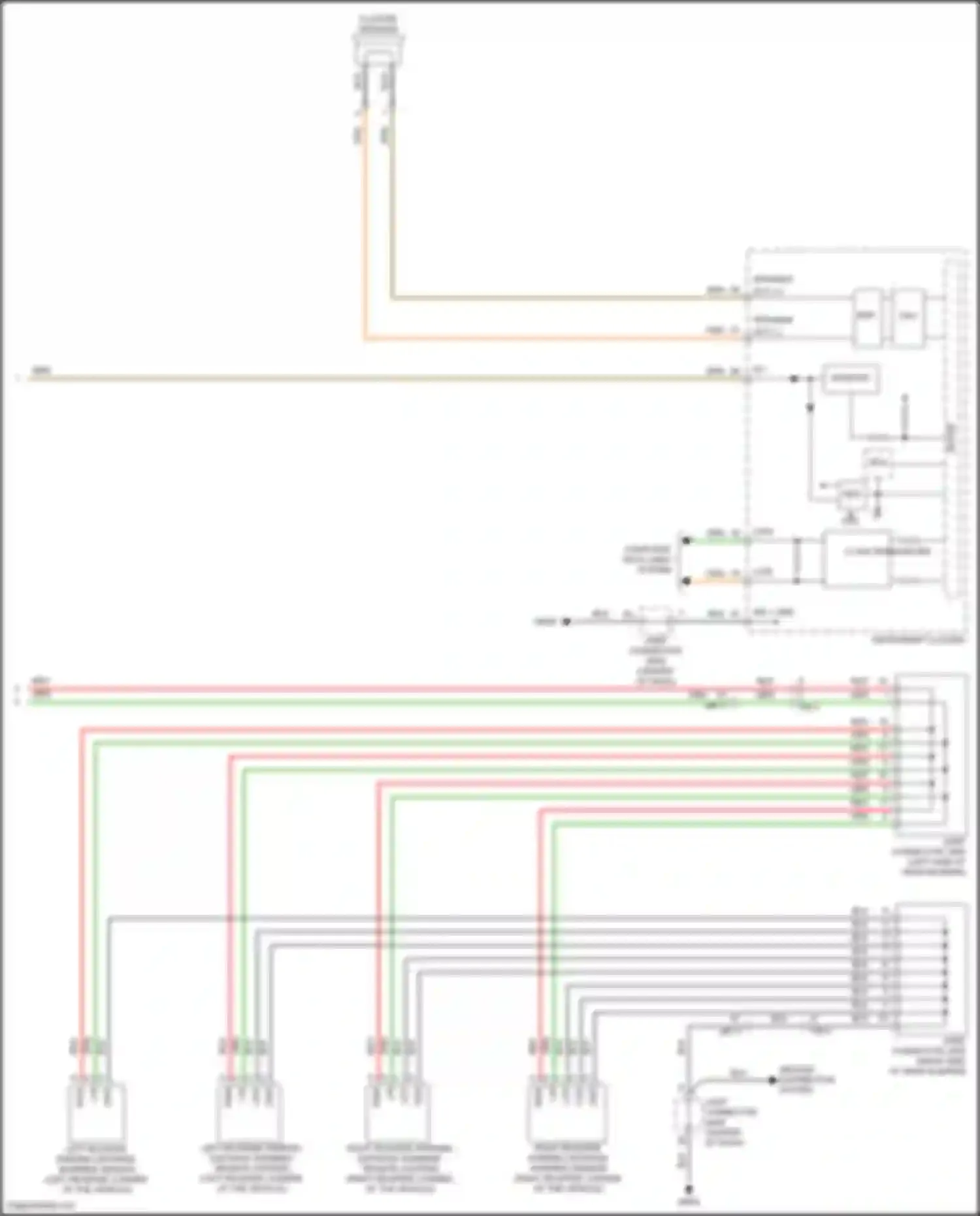 Stinger Kia I facelift (2020-2024): Parking assistant circuit (2 of 2)
