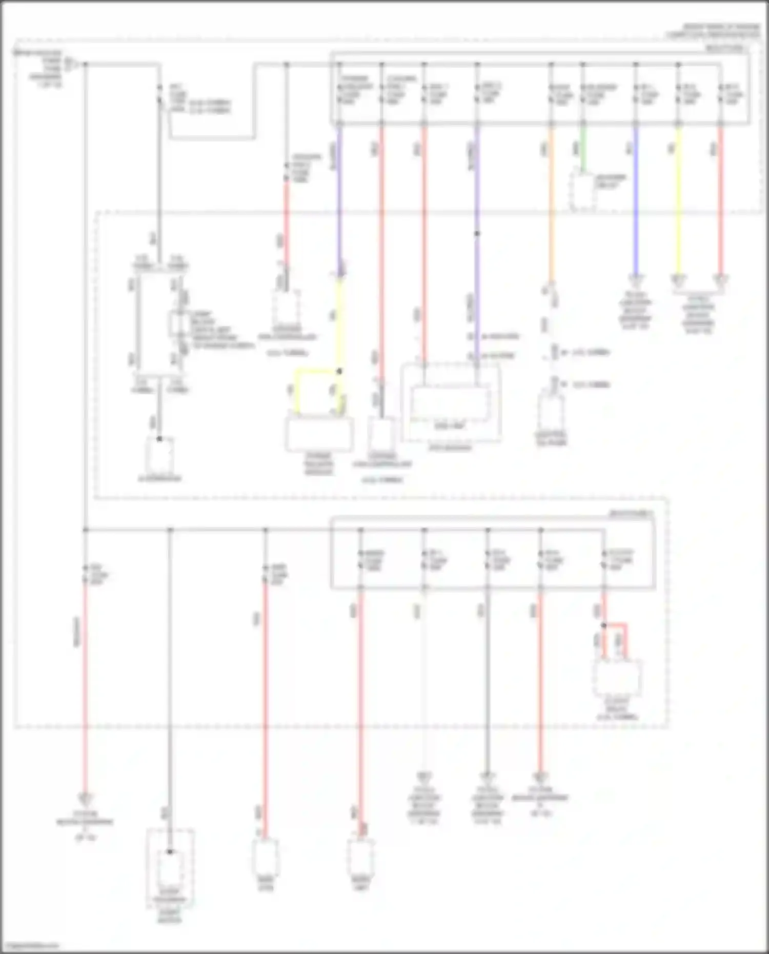 Stinger Kia I facelift (2020-2024): Power distribution circuit (2 of 10)