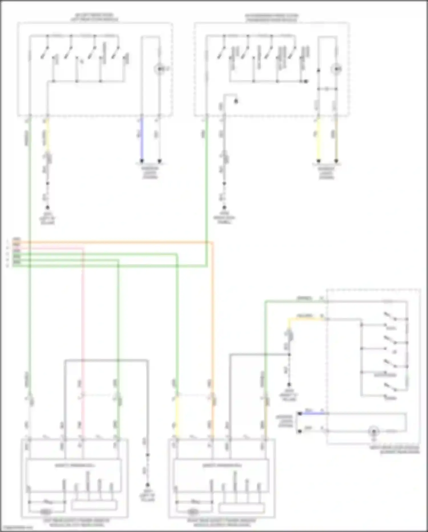 Wiring diagram auto down for Kia Stinger I facelift (2020-2024) (1 of 1)