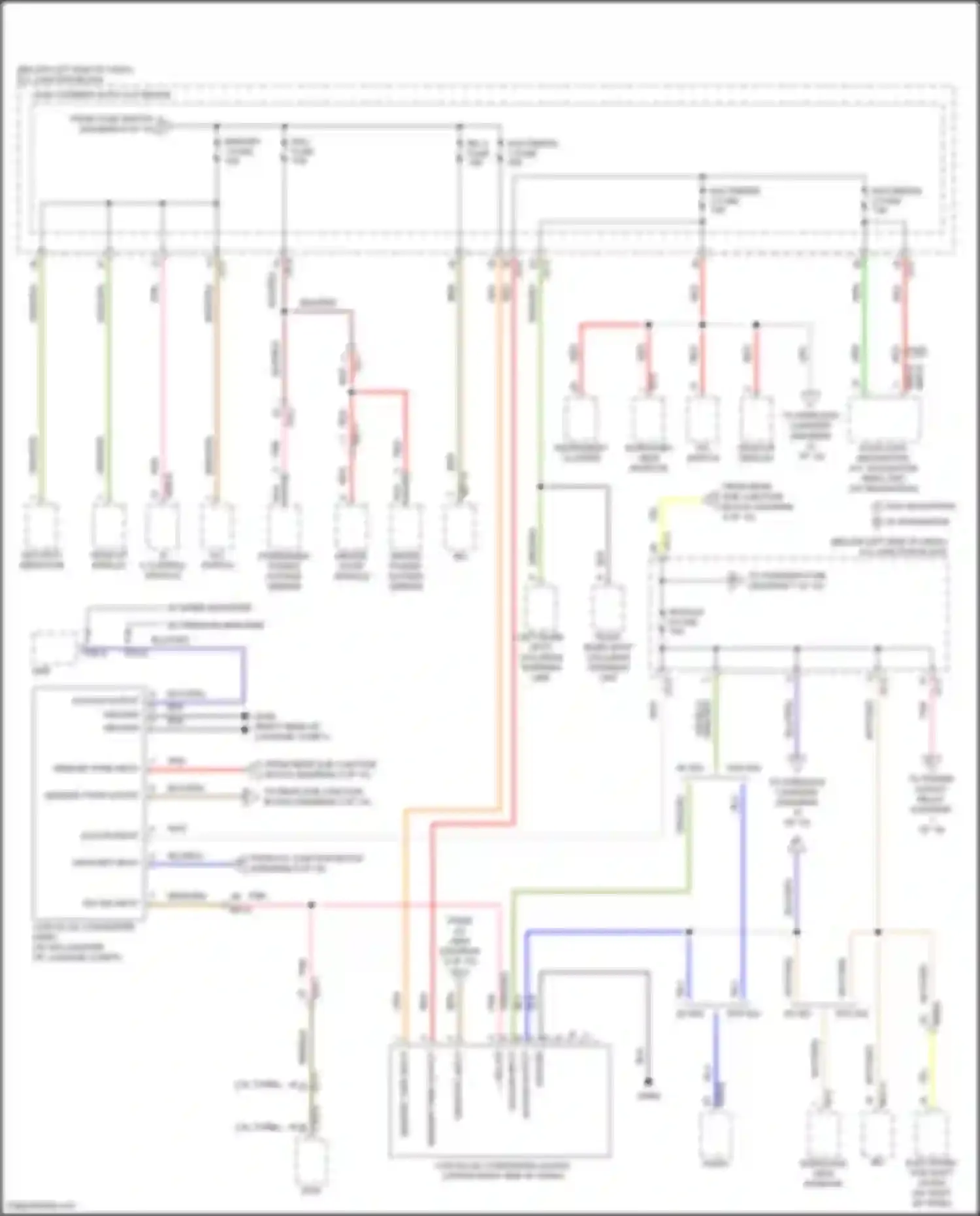 Wiring diagram blk/org for Kia Stinger I facelift (2020-2024) (45 of 64)