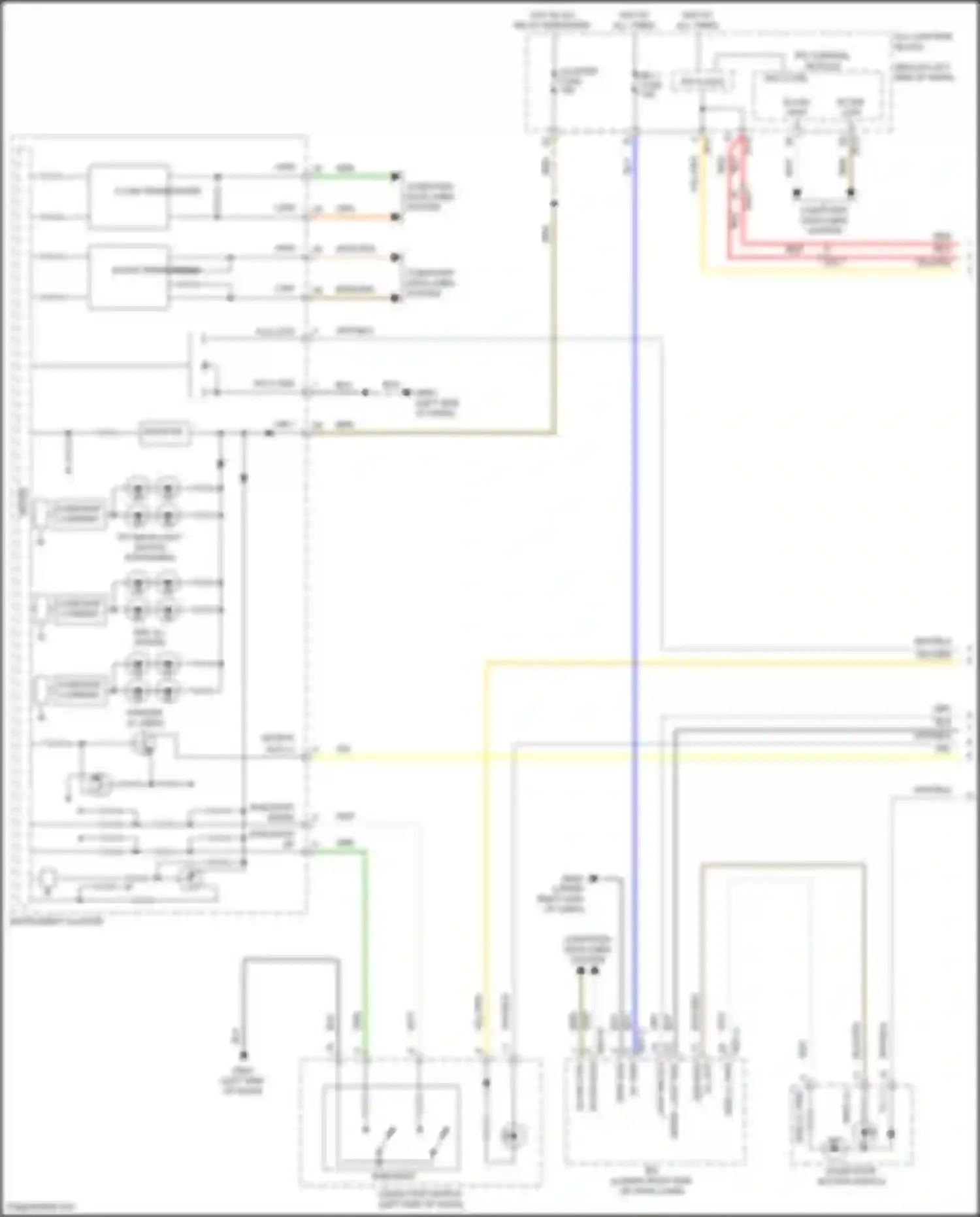 Wiring diagram constant current for Kia Stinger I facelift (2020-2024) (2 of 2)