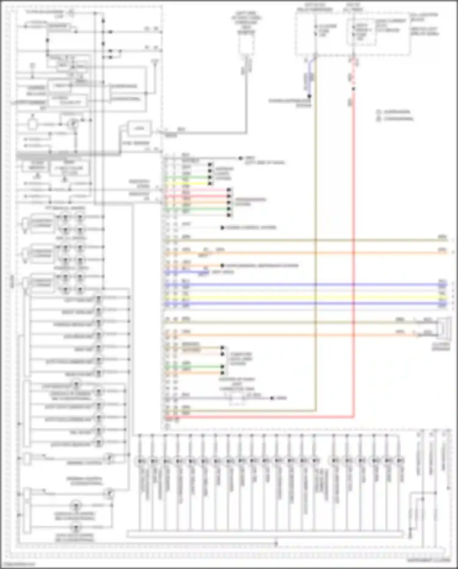 Wiring diagram (conventional for Kia Stinger I facelift (2020-2024) (3 of 5)