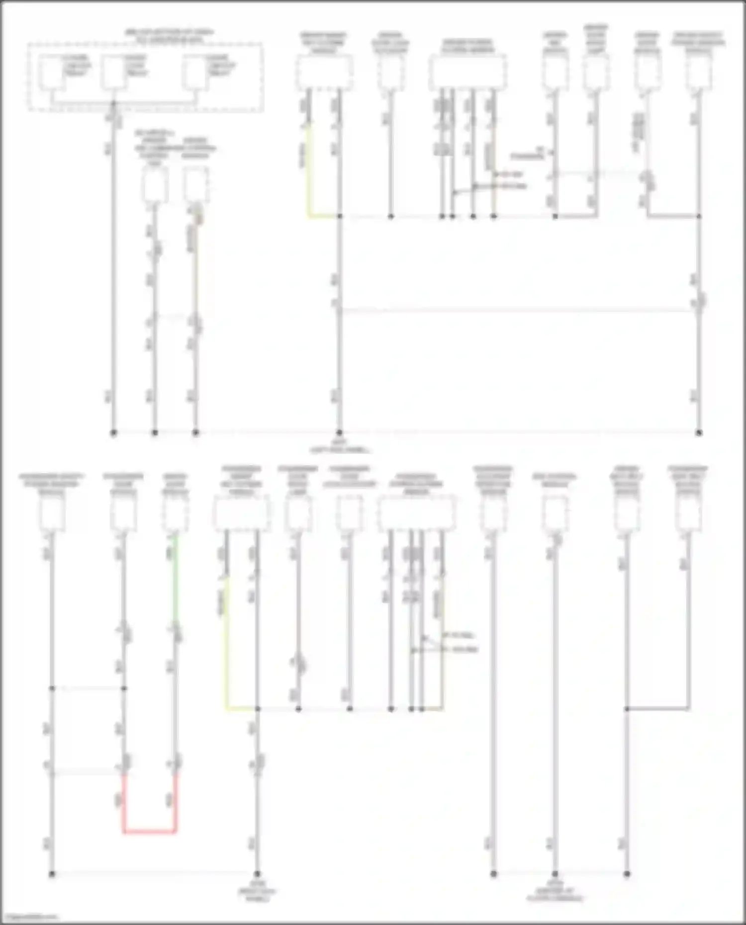 Wiring diagram door lock relay for Kia Stinger I facelift (2020-2024) (2 of 5)