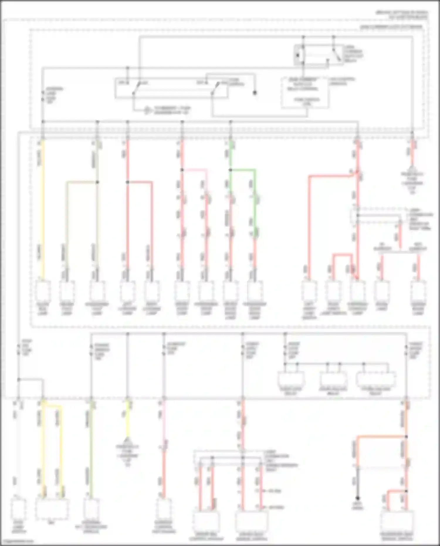 Wiring diagram door lock relay for Kia Stinger I facelift (2020-2024) (4 of 5)