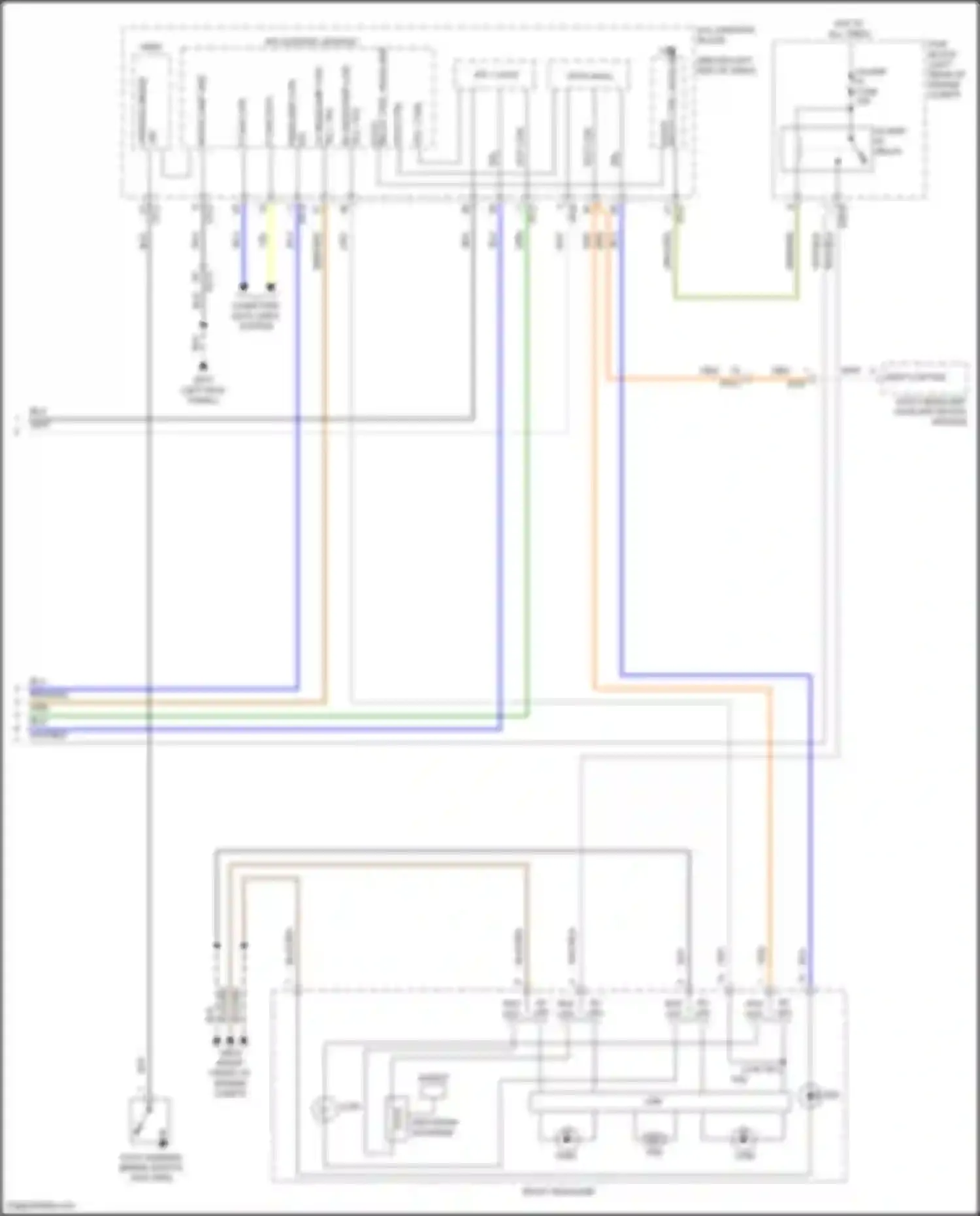 Wiring diagram drl rh for Kia Stinger I facelift (2020-2024) (1 of 2)