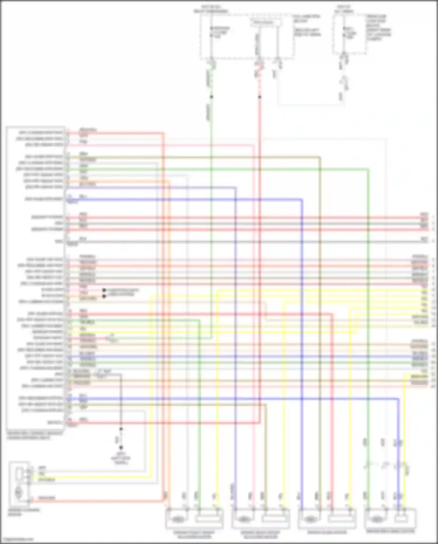 Wiring diagram drv lumber sw bwd for Kia Stinger I facelift (2020-2024) (1 of 1)