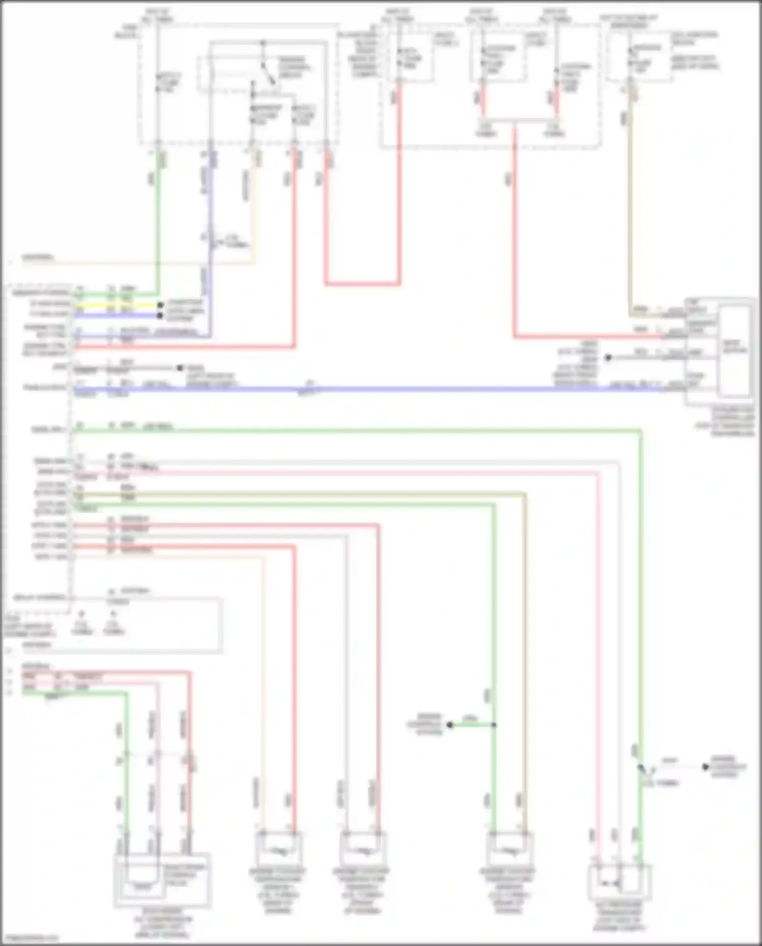 Wiring diagram electronic a/c compressor for Kia Stinger I facelift (2020-2024) (1 of 1)