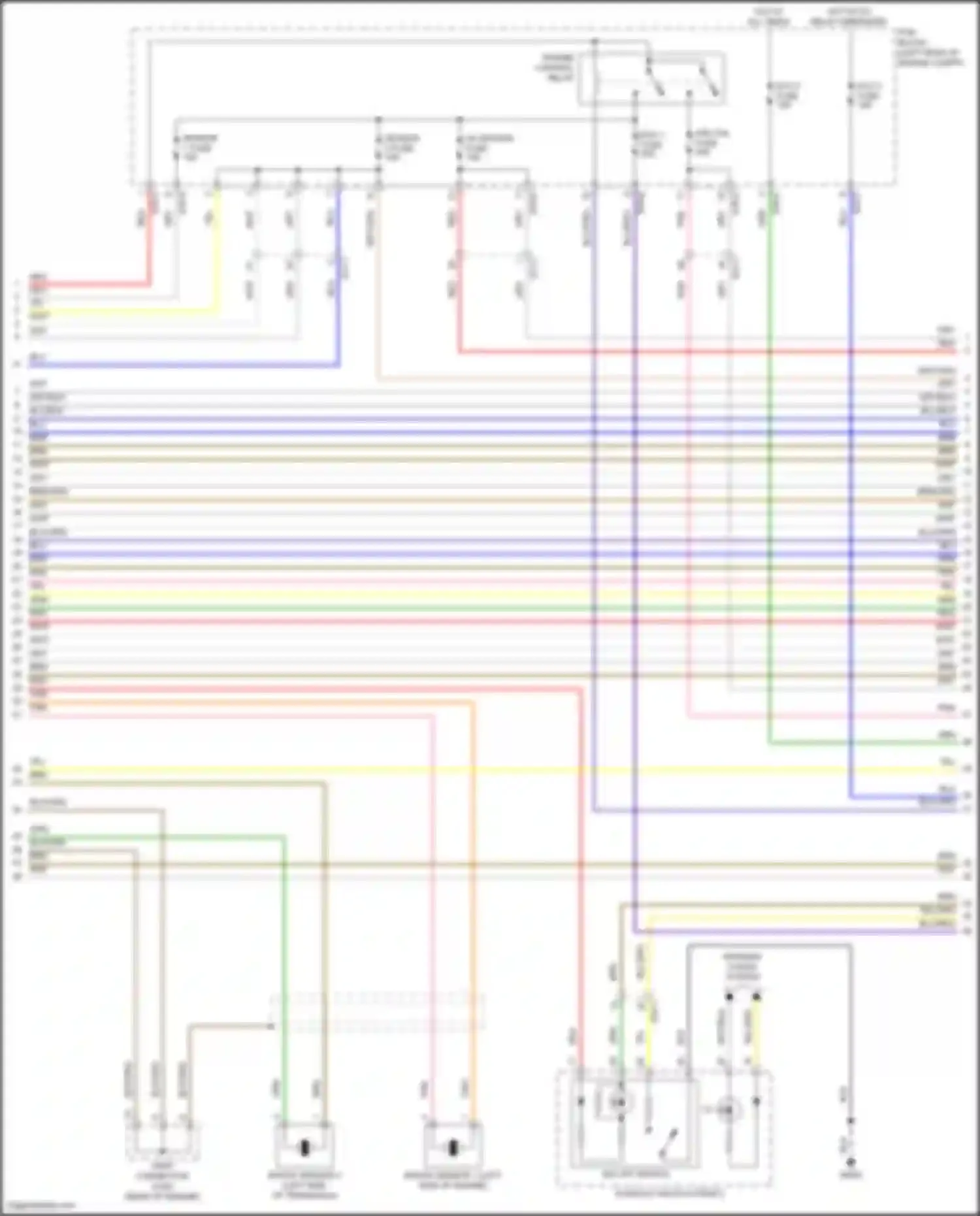 Wiring diagram engine control relay for Kia Stinger I facelift (2020-2024) (5 of 5)