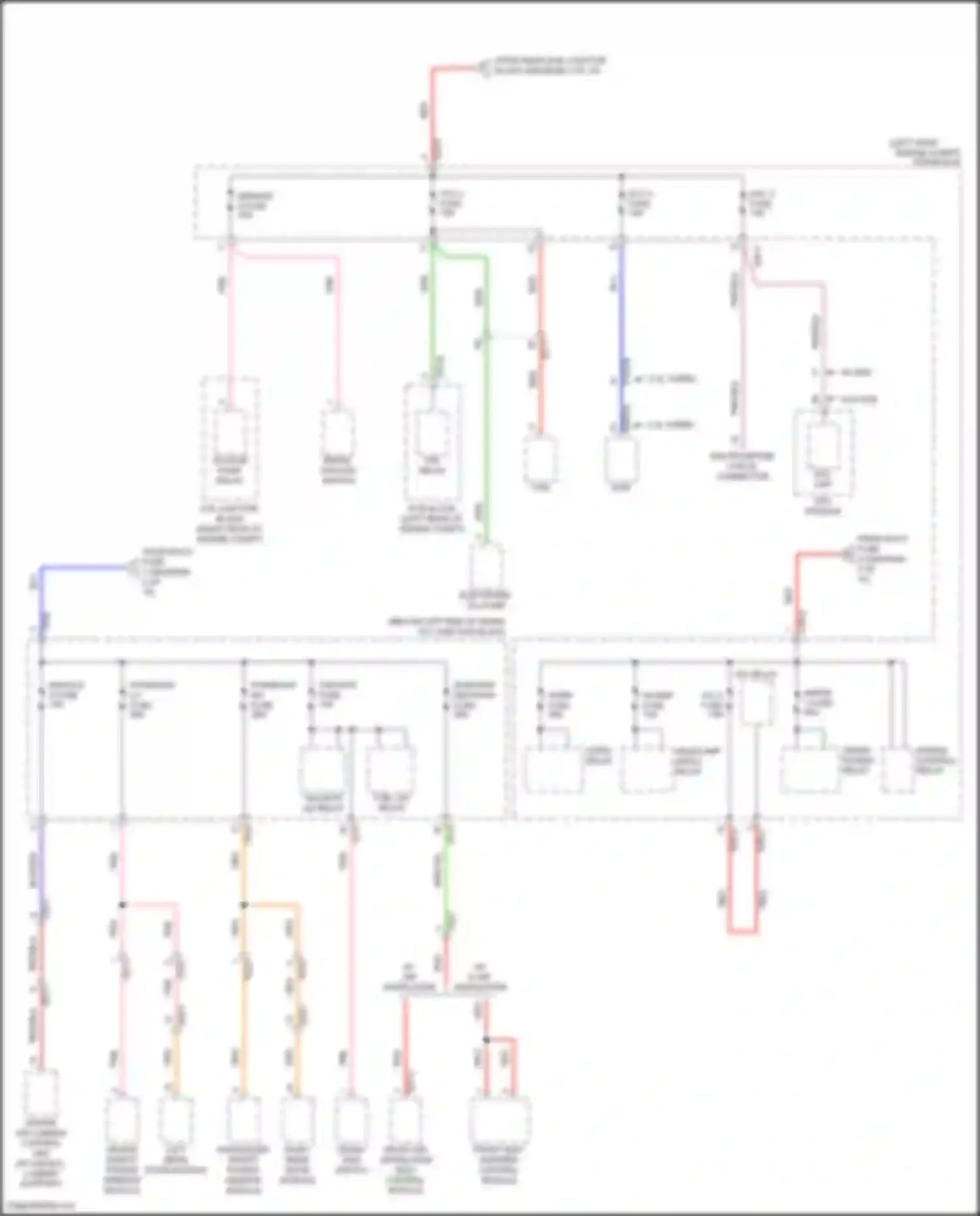 Wiring diagram e/r-f for Kia Stinger I facelift (2020-2024) (9 of 12)
