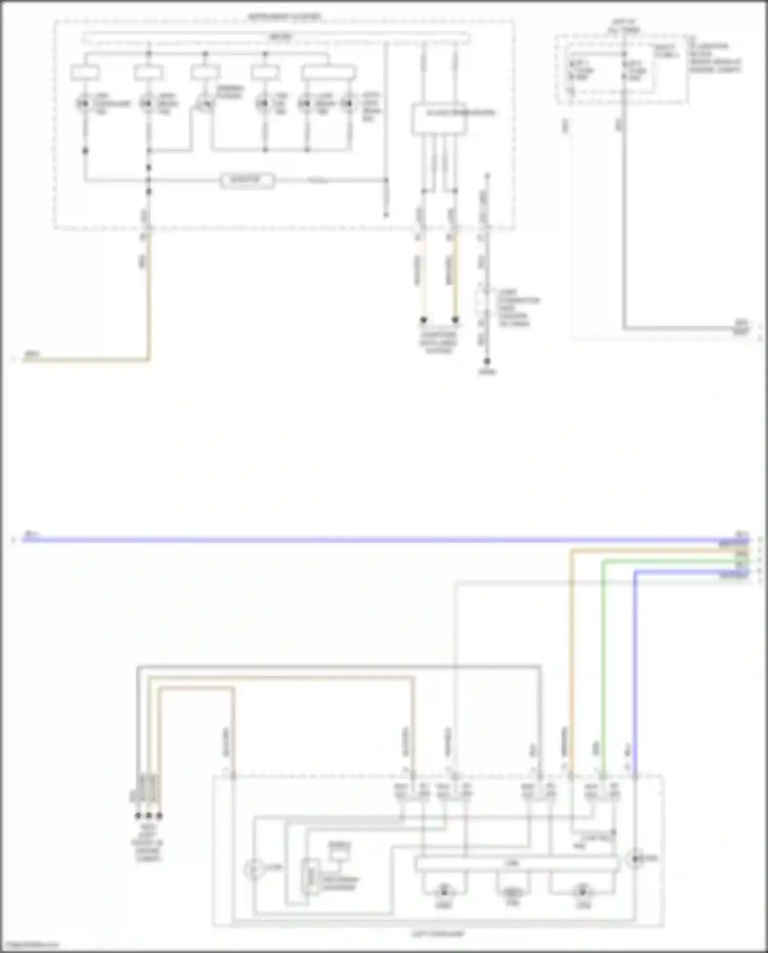 Wiring diagram e/r junction block for Kia Stinger I facelift (2020-2024) (1 of 23)