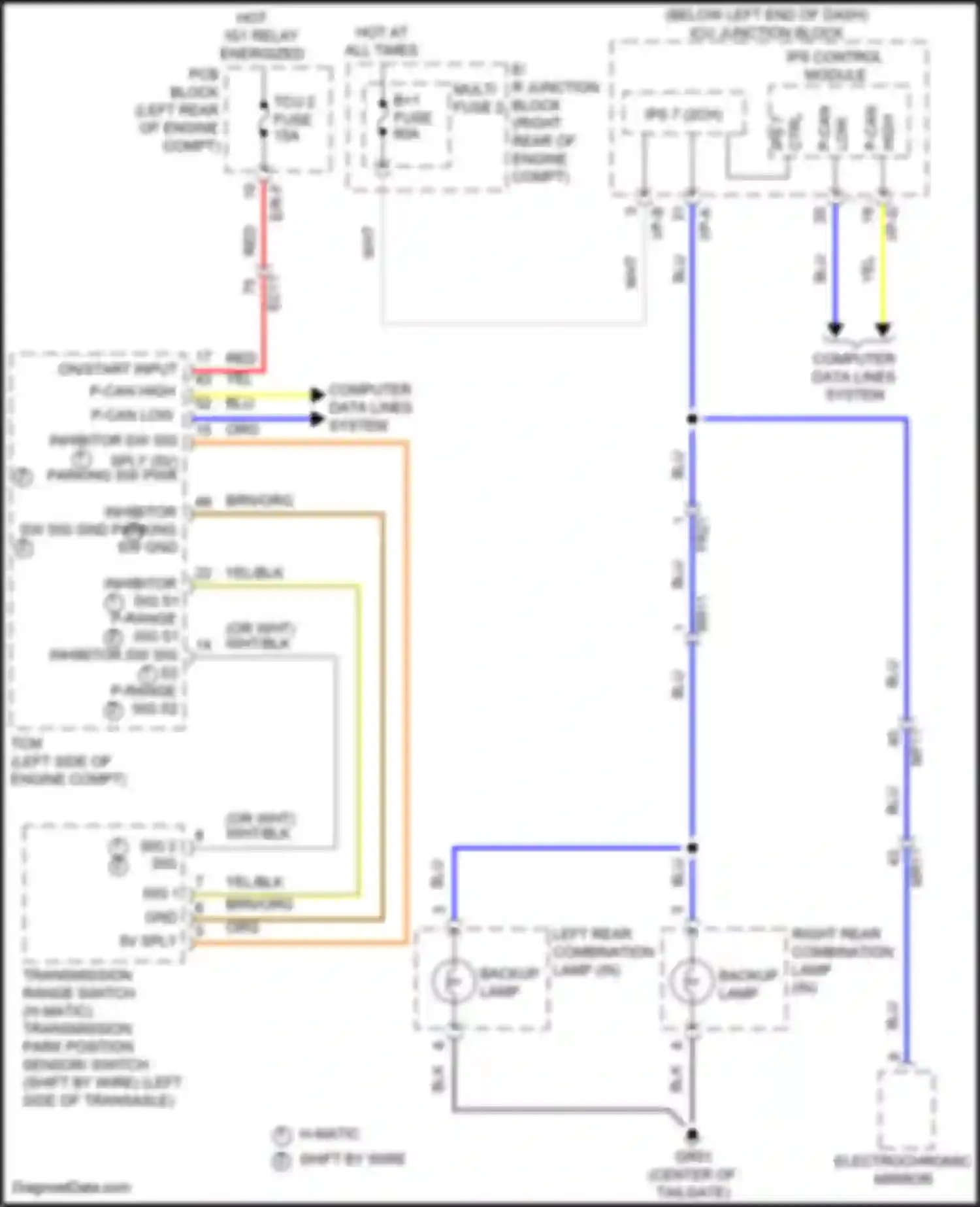 Wiring diagram h-matic for Kia Stinger I facelift (2020-2024) (1 of 2)