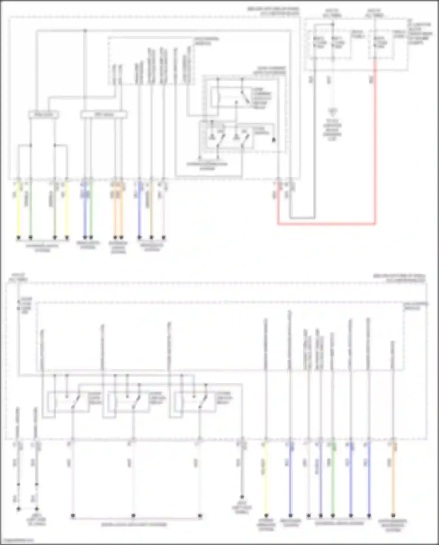 Wiring diagram headlights system for Kia Stinger I facelift (2020-2024) (3 of 5)