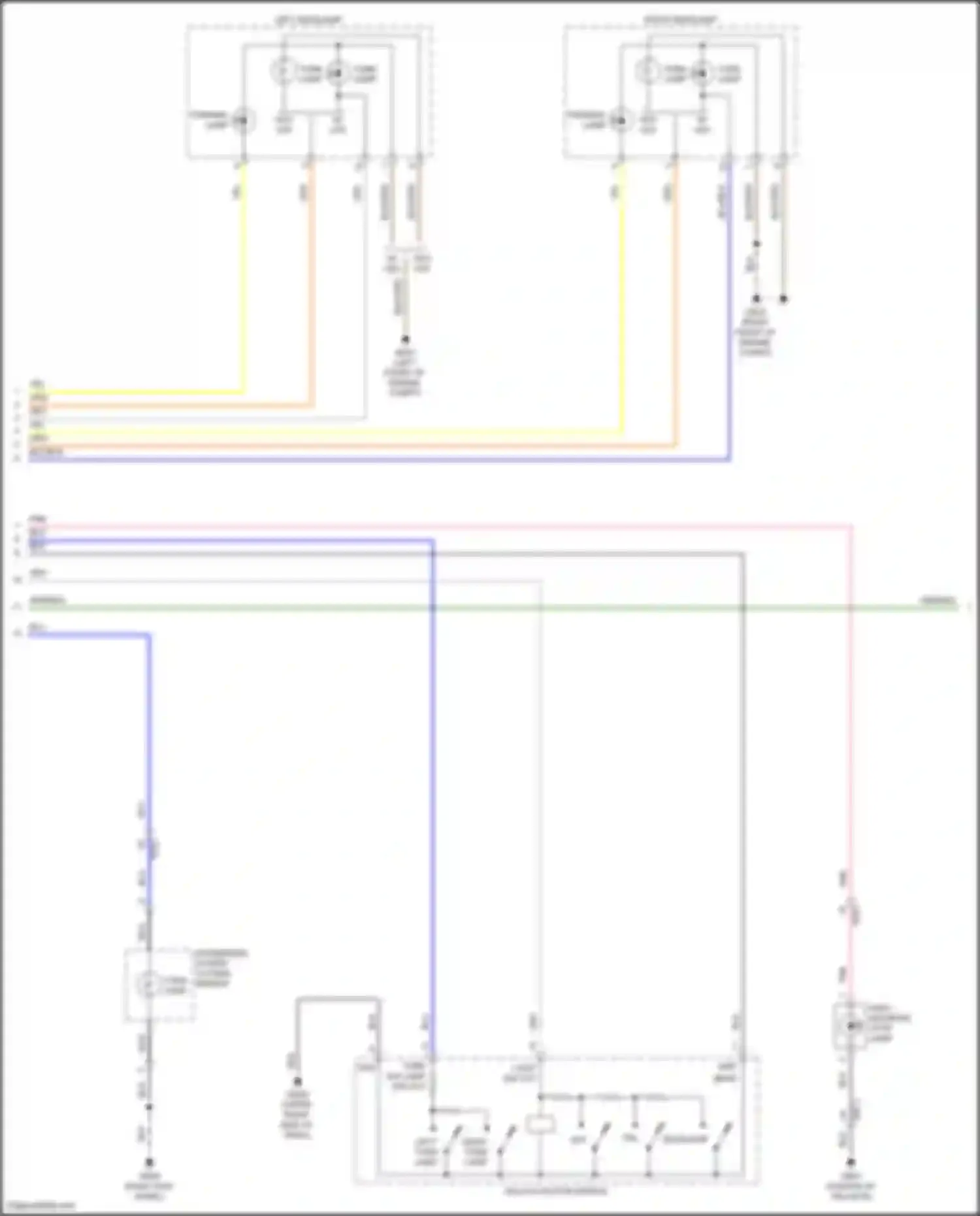 Wiring diagram high mounted stop lamp for Kia Stinger I facelift (2020-2024) (1 of 3)