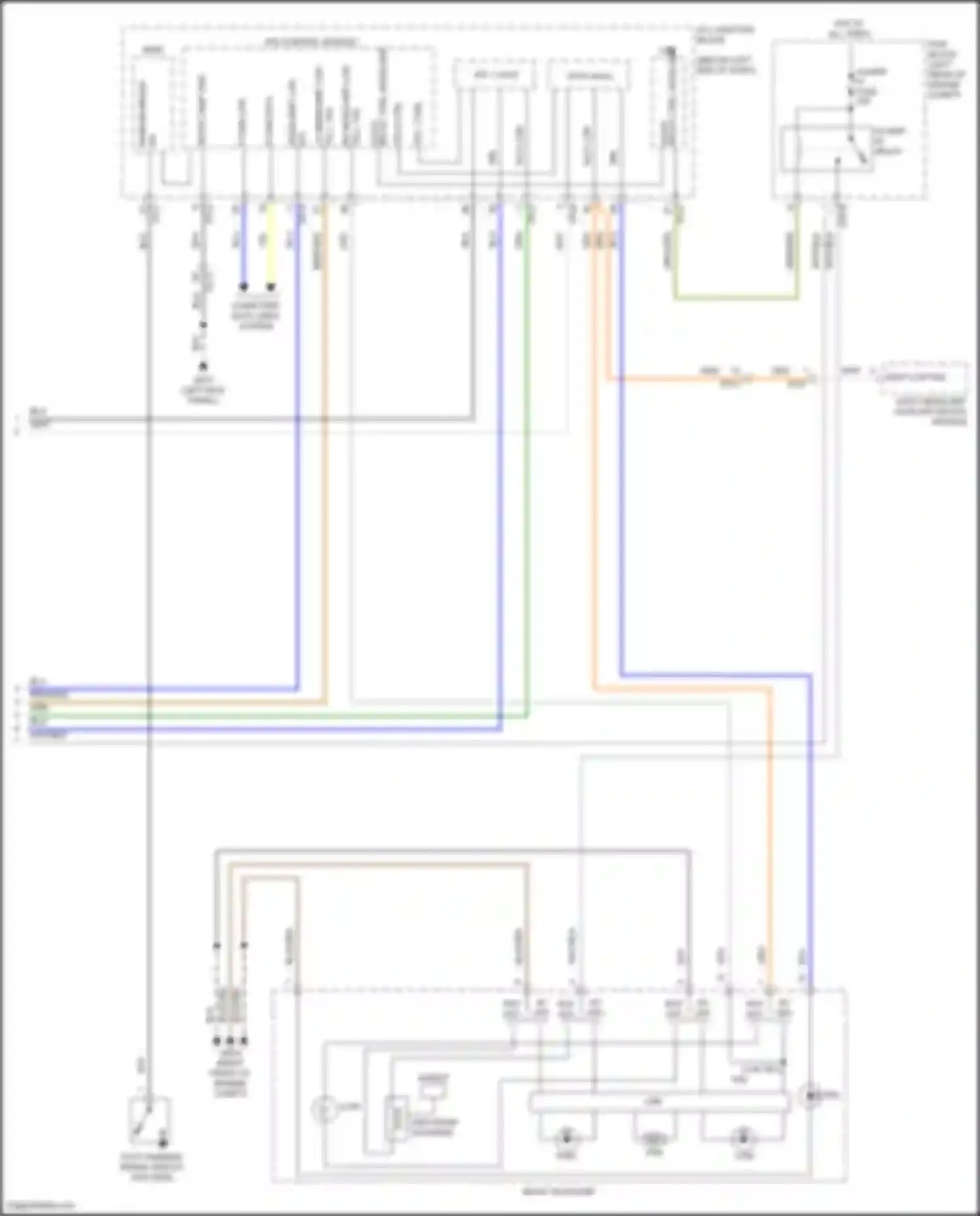 Wiring diagram h/lamp hi relay for Kia Stinger I facelift (2020-2024) (1 of 2)